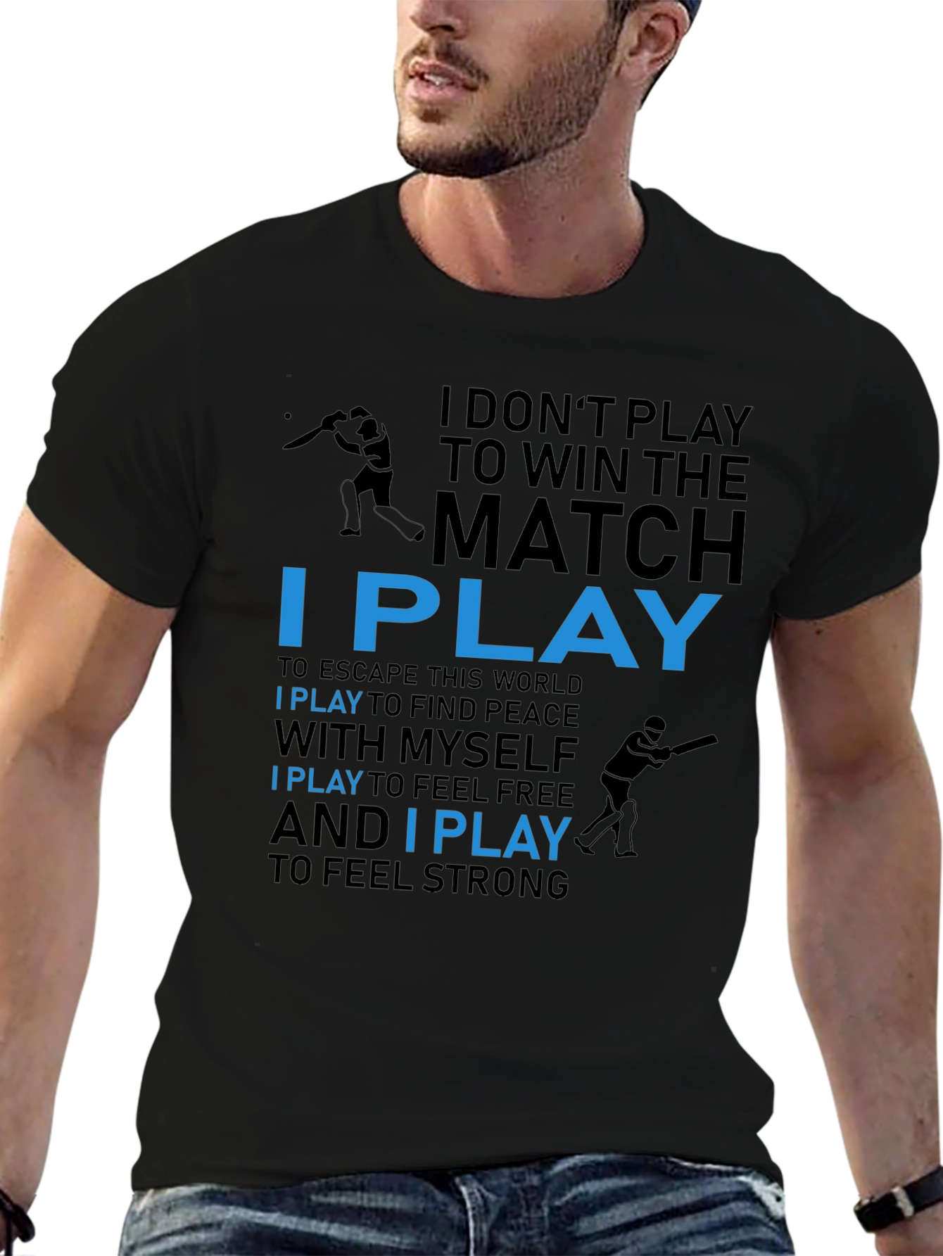Motivational I Play Graphic Tee