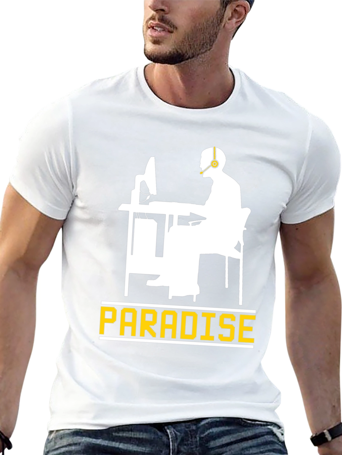 Gamer Paradise Black T-Shirt - Comfortable Cotton Tee
