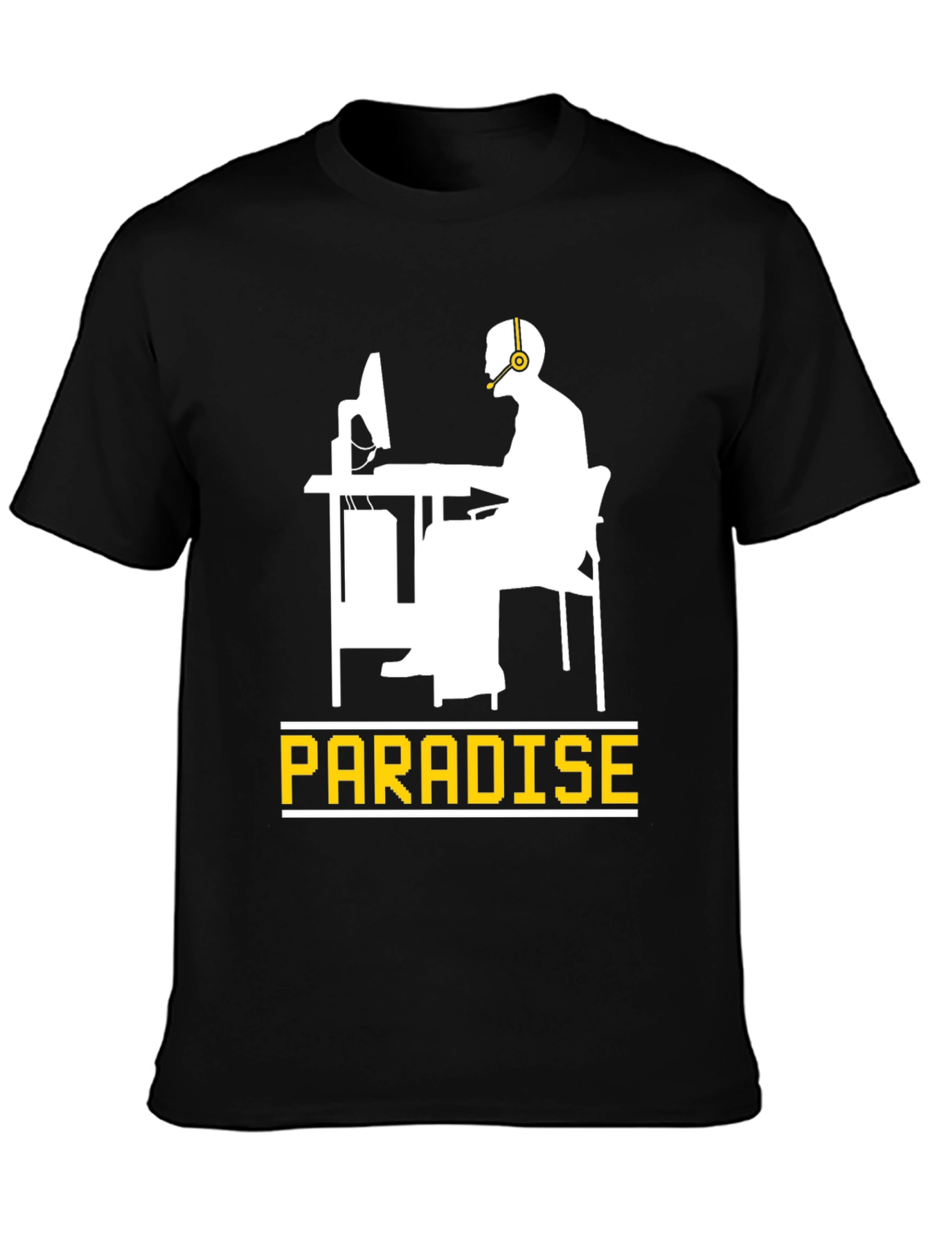 Gamer Paradise Black T-Shirt - Comfortable Cotton Tee