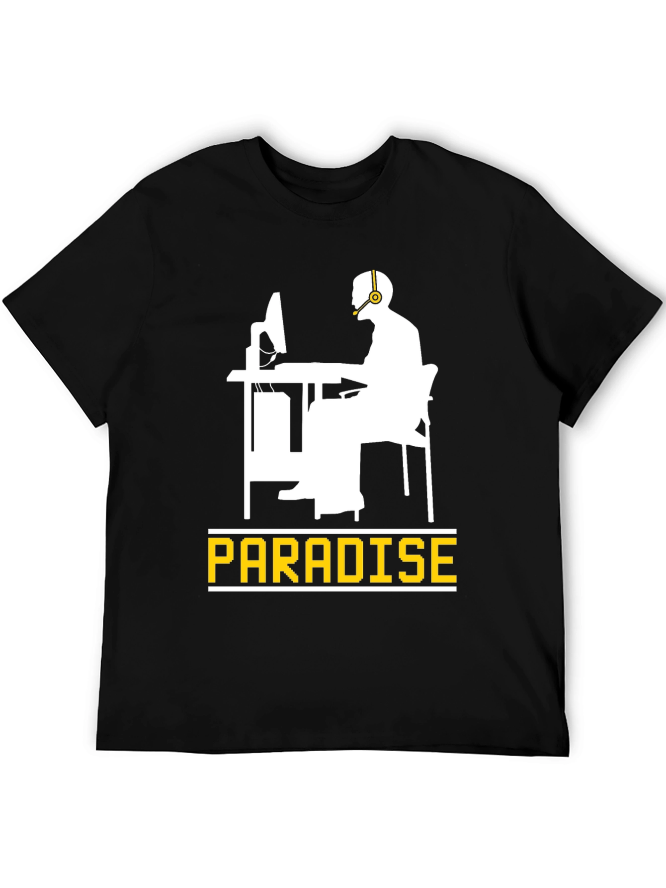 Gamer Paradise Black T-Shirt - Comfortable Cotton Tee