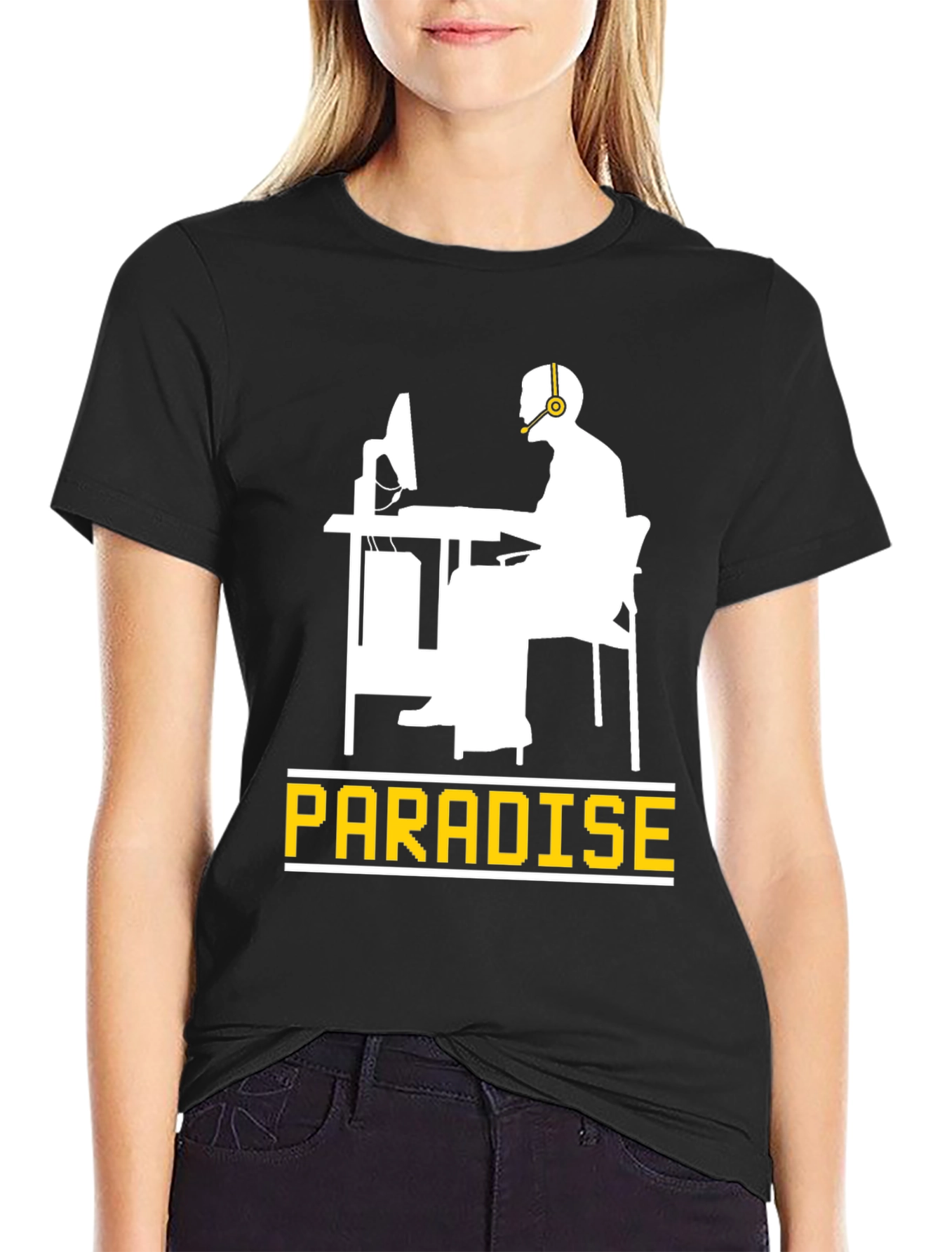 Gamer Paradise Black T-Shirt - Comfortable Cotton Tee