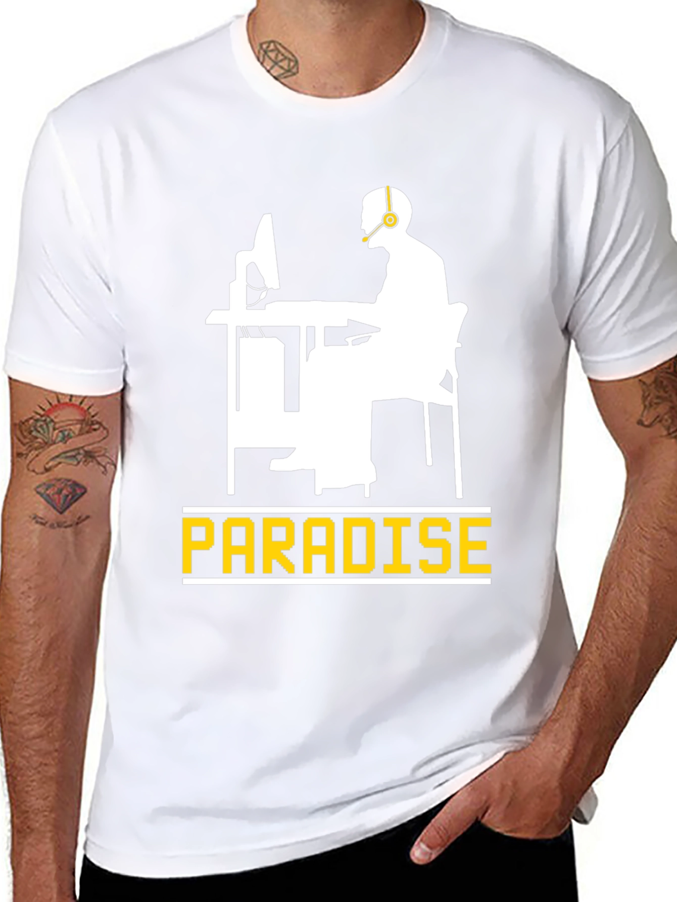Gamer Paradise Black T-Shirt - Comfortable Cotton Tee