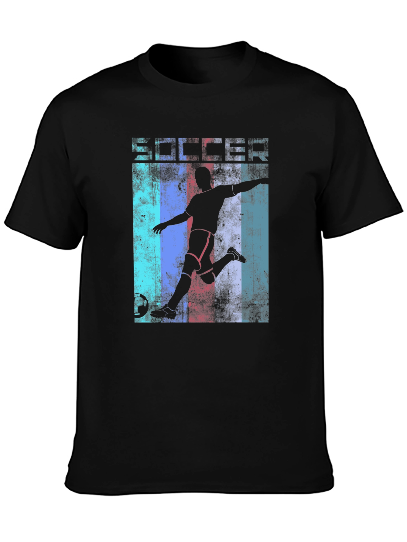 Soccer Silhouette Graphic T-Shirt