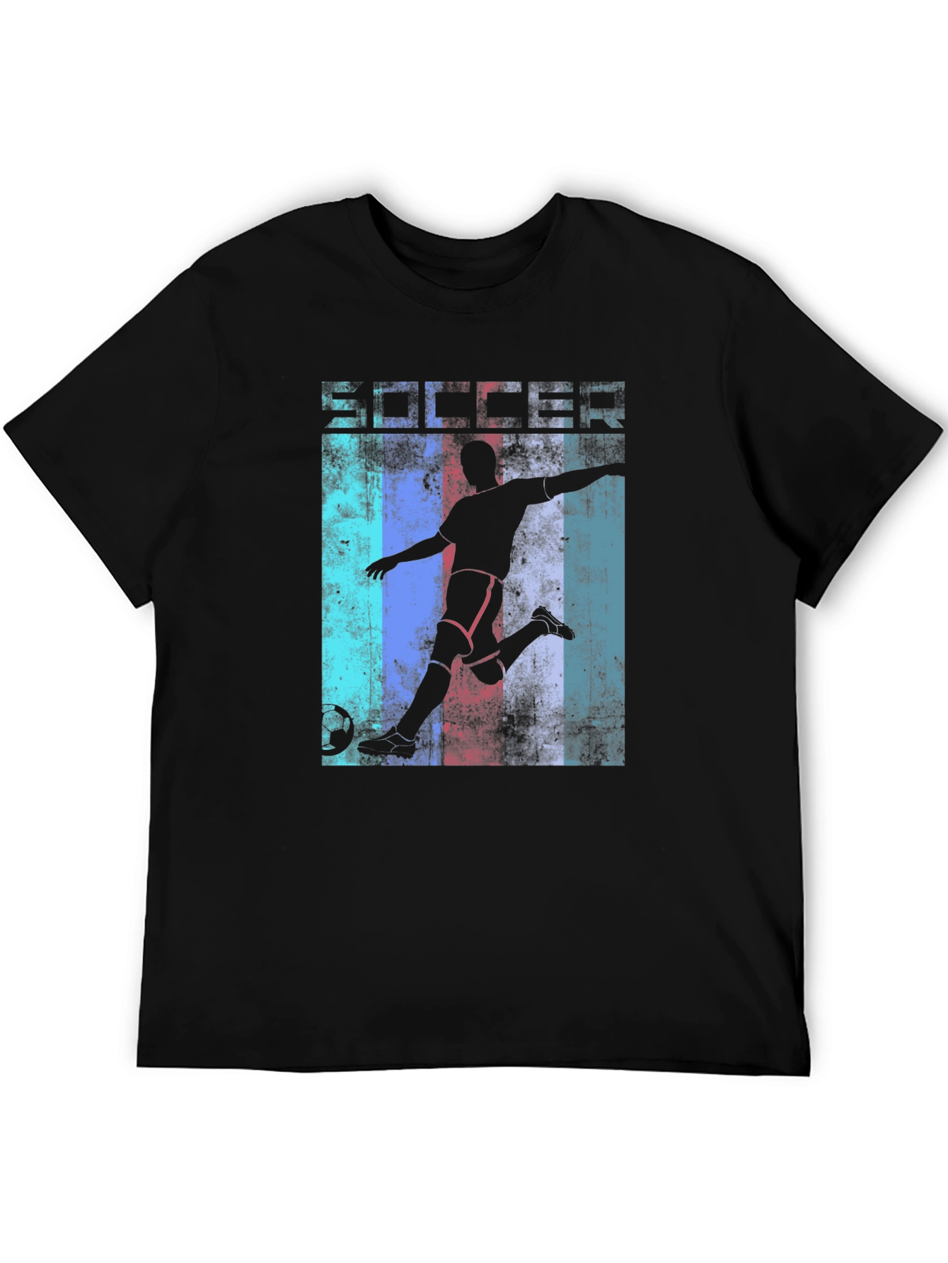 Soccer Silhouette Graphic T-Shirt