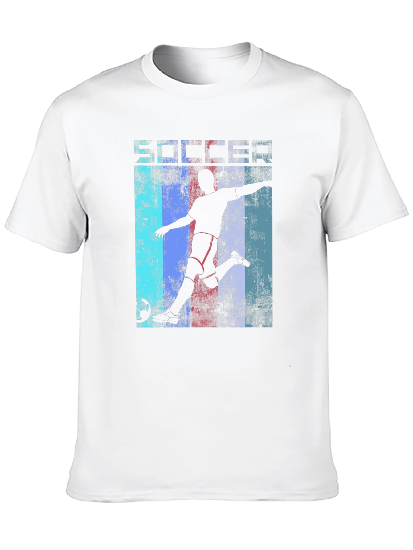Soccer Silhouette Graphic T-Shirt