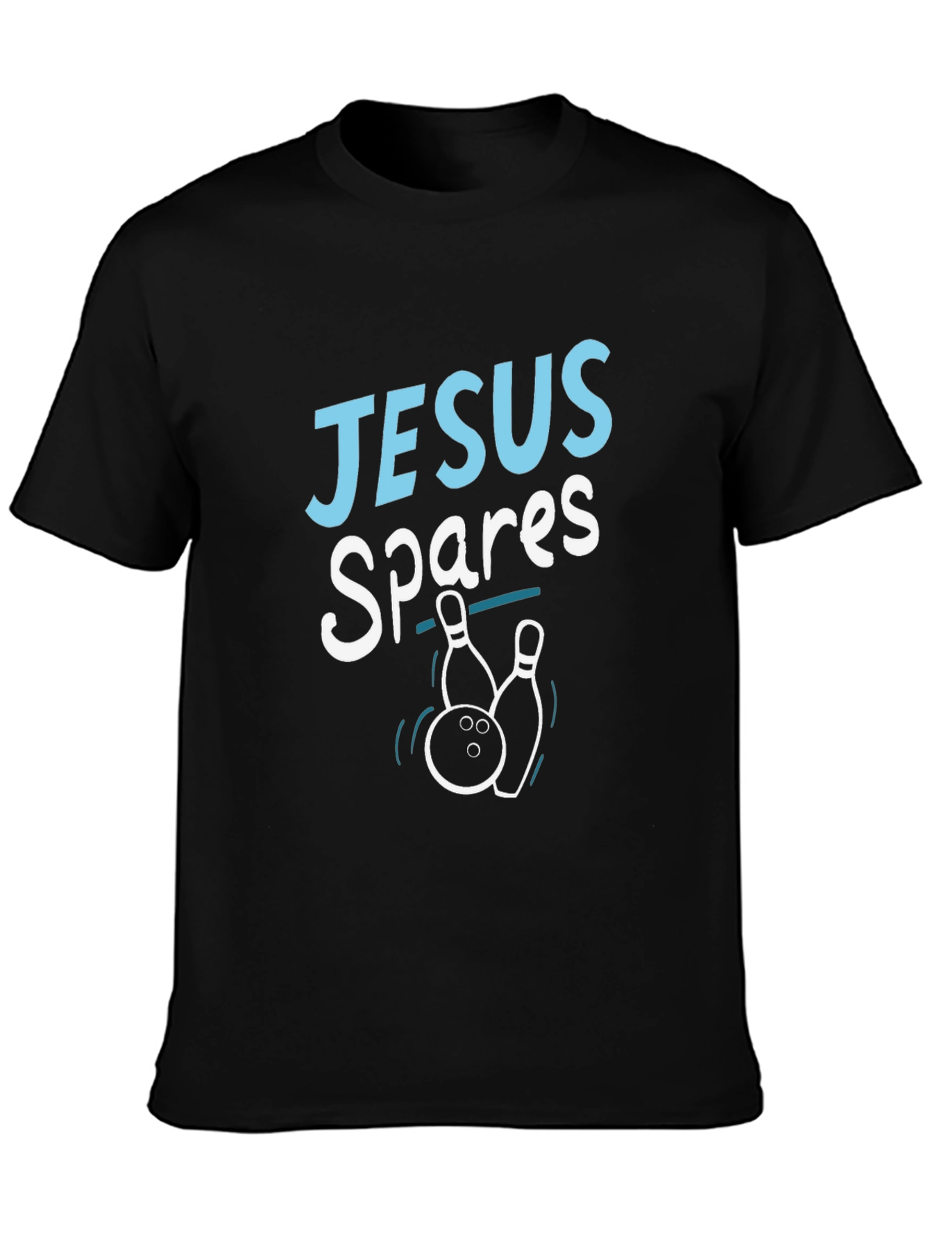 Jesus Spares T-Shirt - Bowling Humor Tee