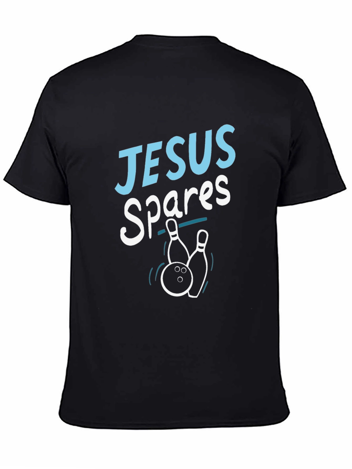 Jesus Spares T-Shirt - Bowling Humor Tee