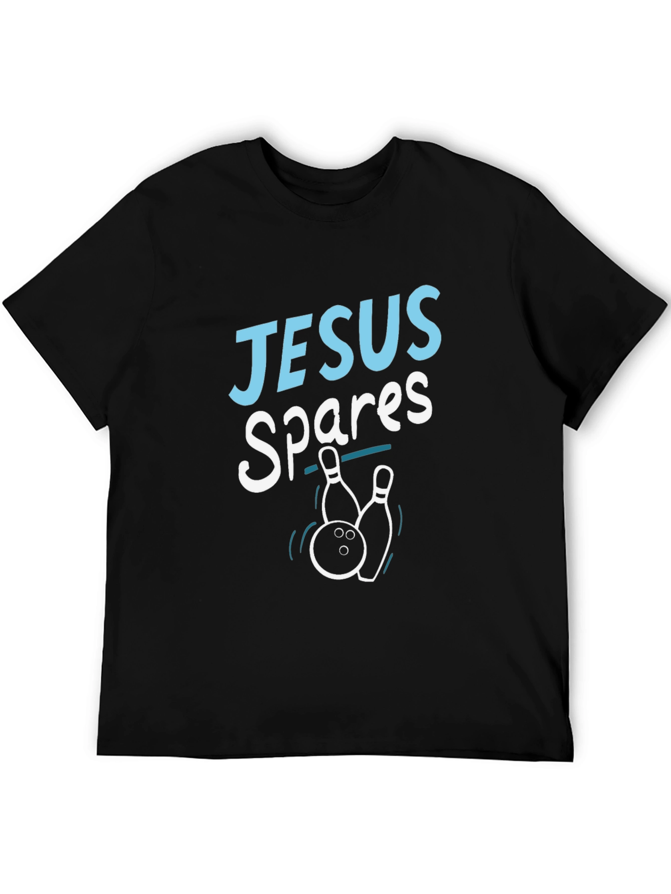 Jesus Spares T-Shirt - Bowling Humor Tee