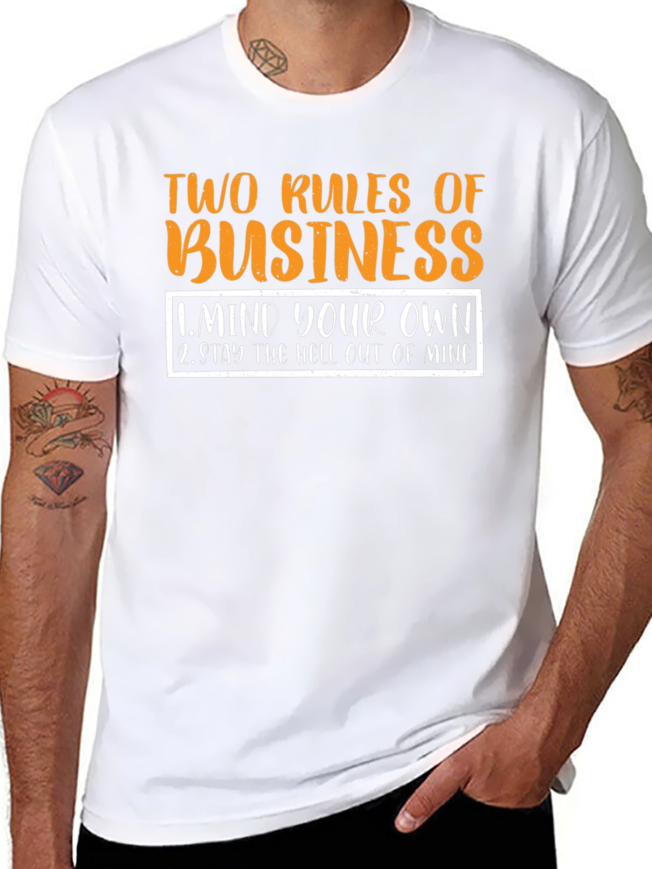 Two Rules of Business Black T-Shirt