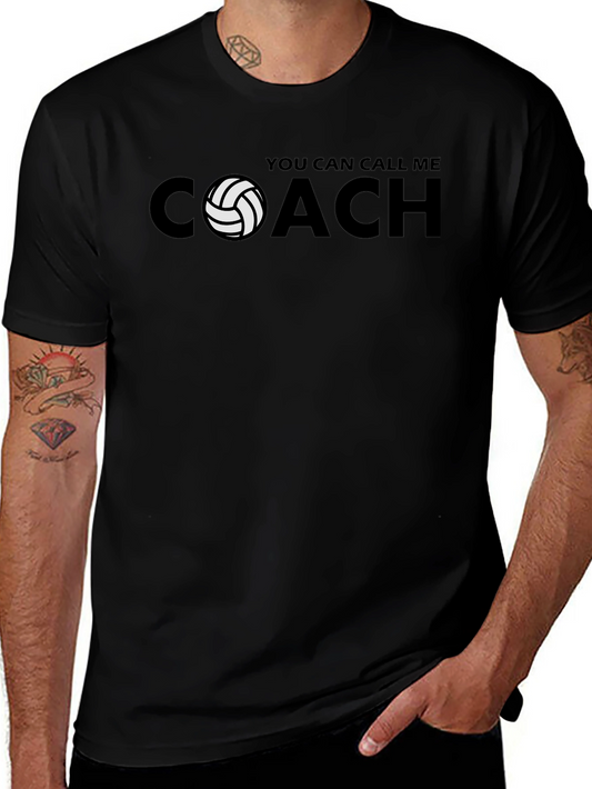 Volleyball Coach T-Shirt - You Can Call Me Coach Design