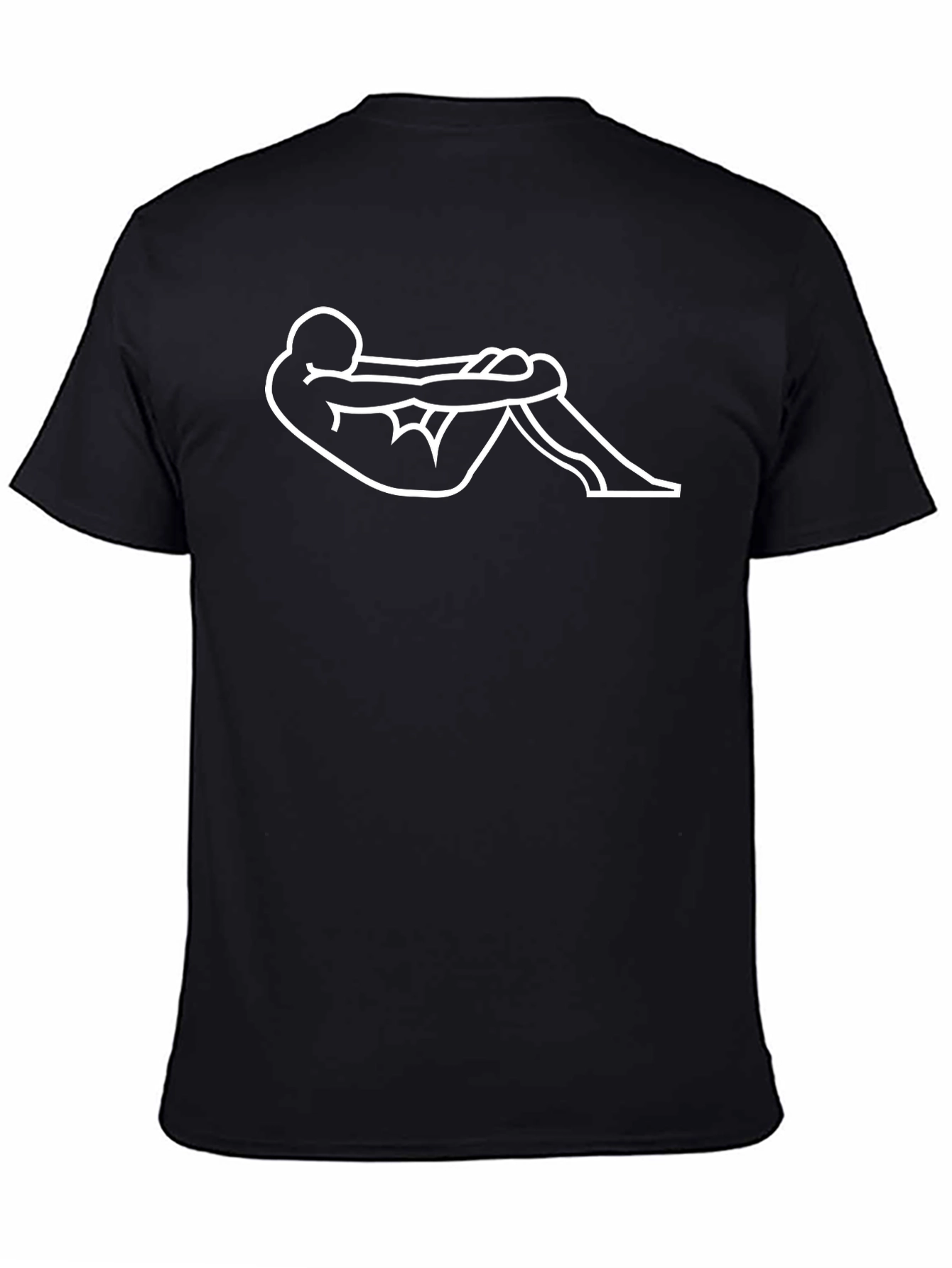 Relaxed Pose Graphic Tee - Black Casual Comfort