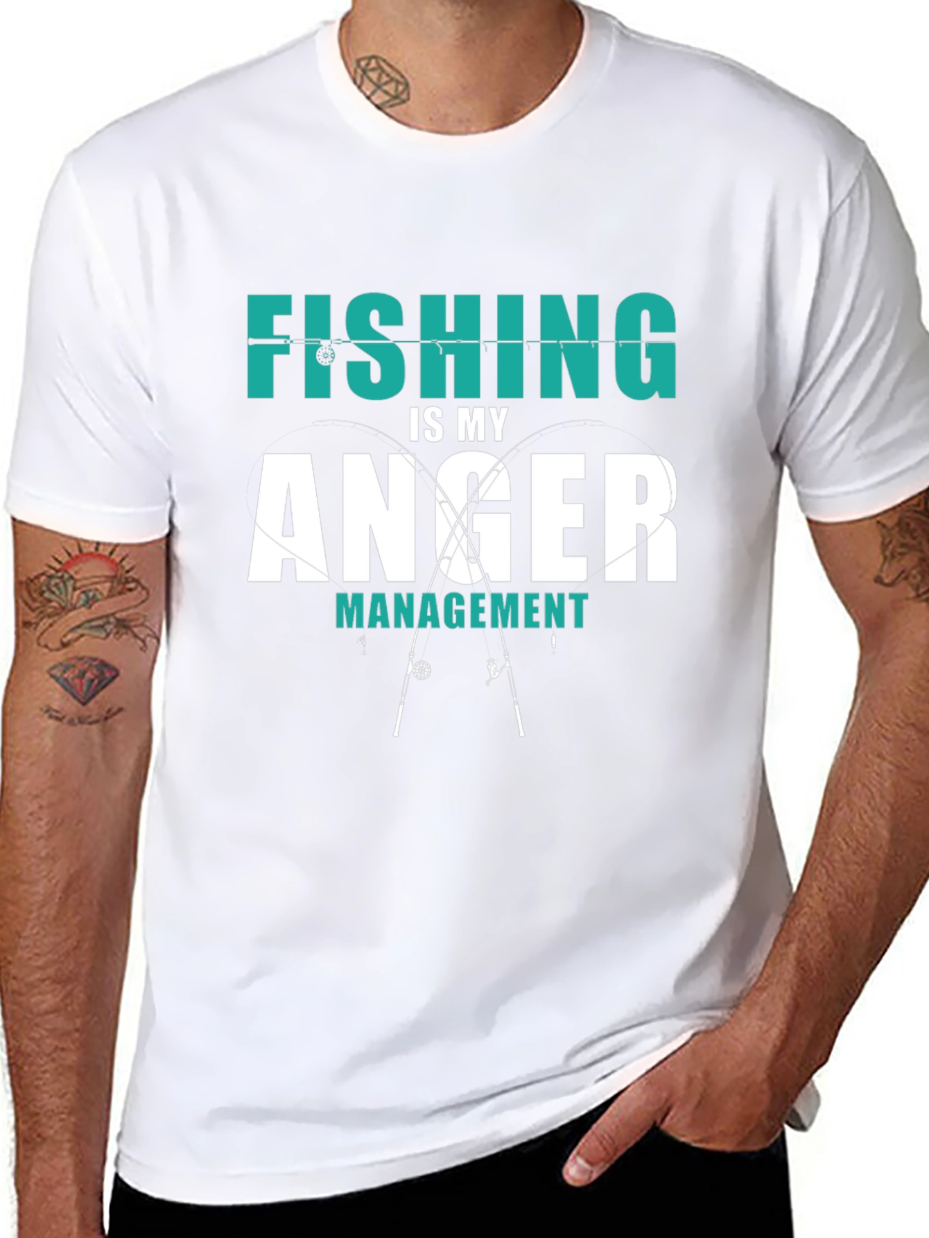 Fishing is My Anger Management Graphic Tee