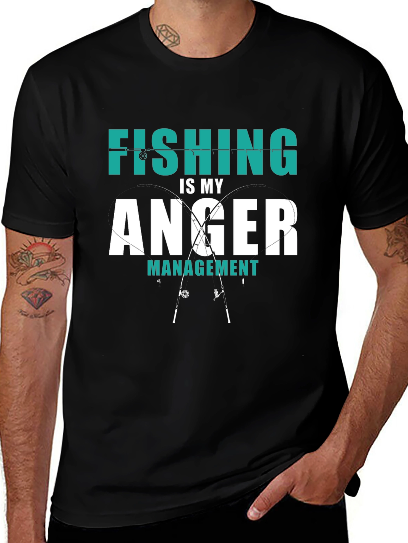 Fishing is My Anger Management Graphic Tee