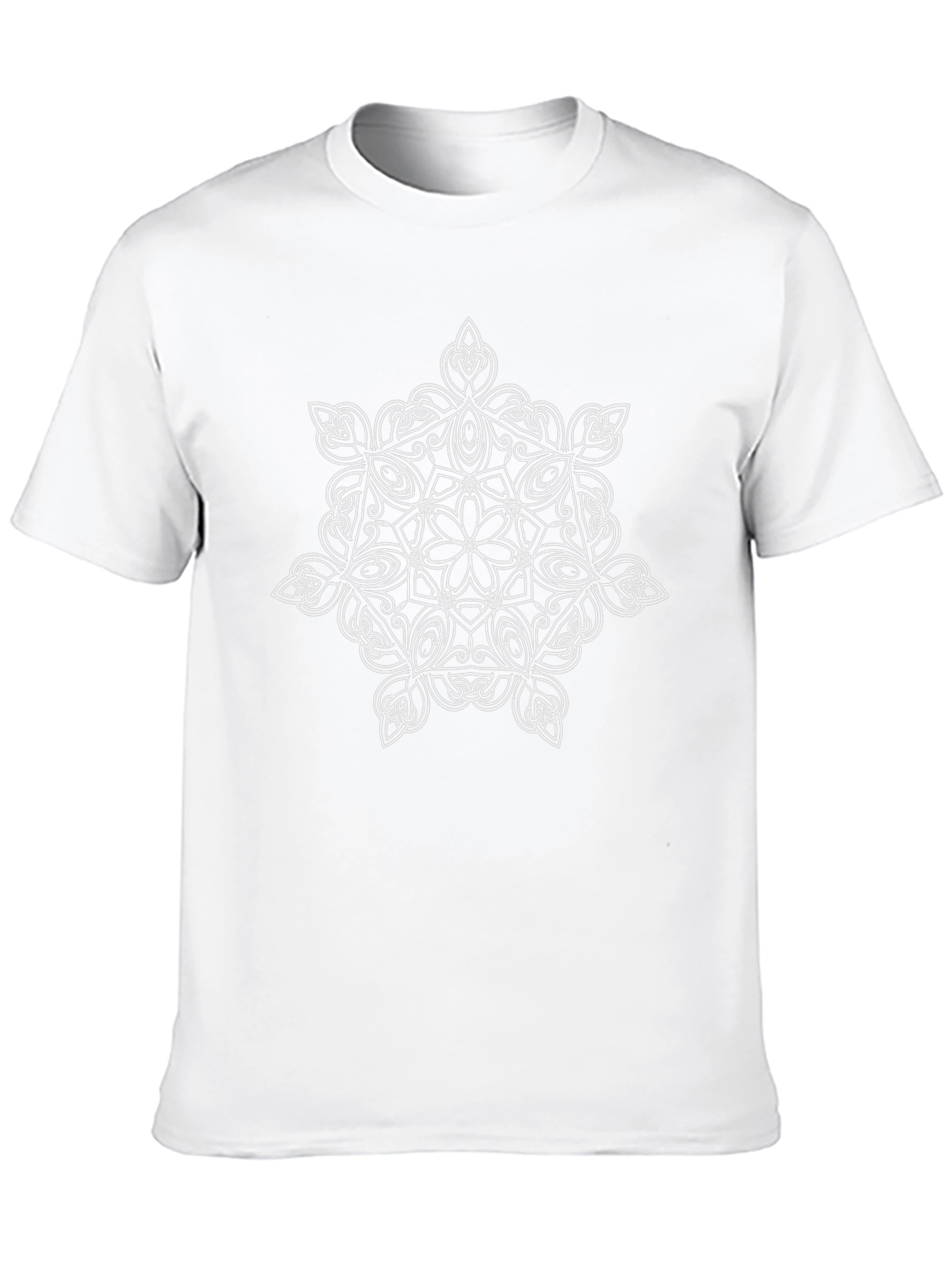 Celtic Knot Snowflake Graphic Tee - Black