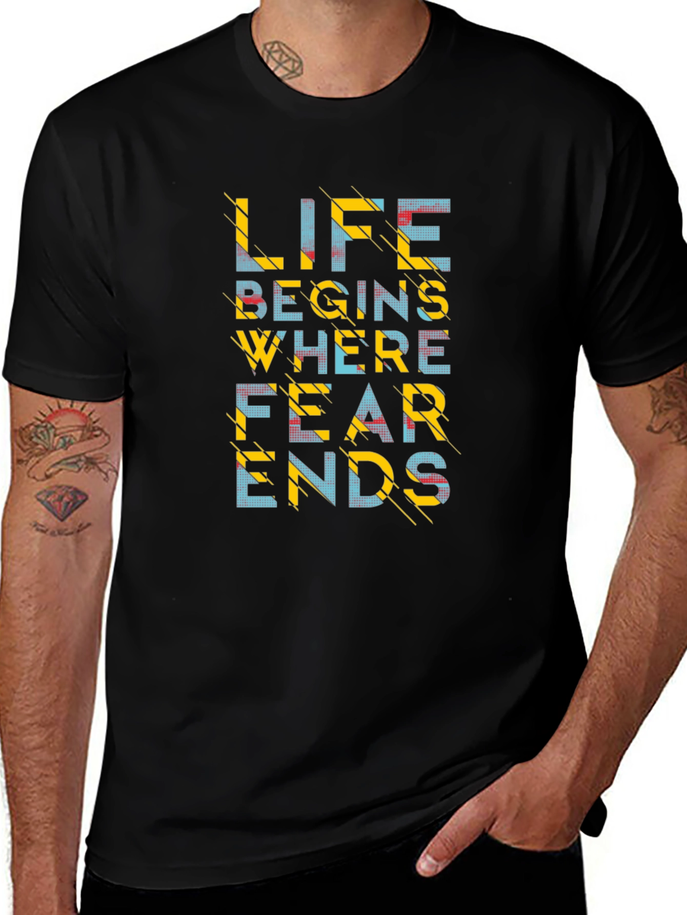 Life Begins Where Fear Ends - Graphic Tee