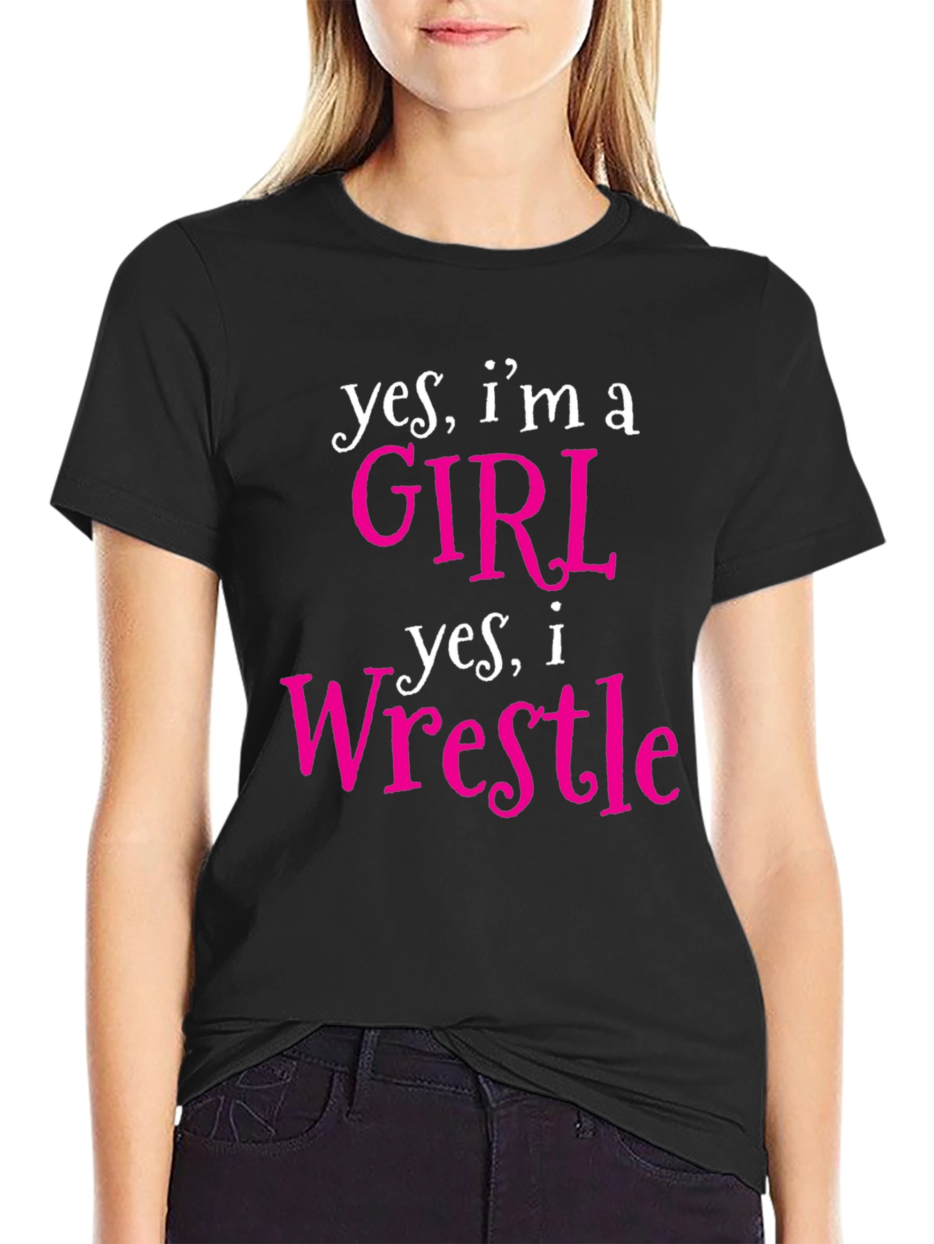 Girl Wrestler Graphic T-Shirt