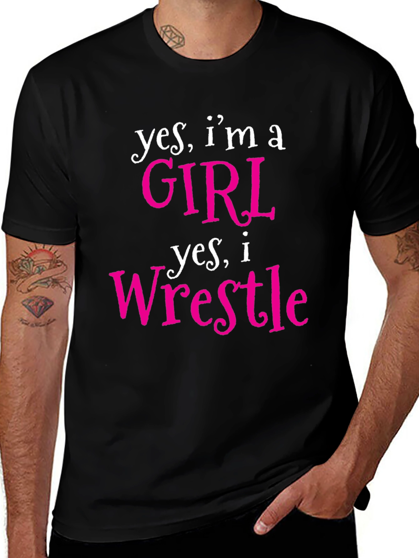 Girl Wrestler Graphic T-Shirt
