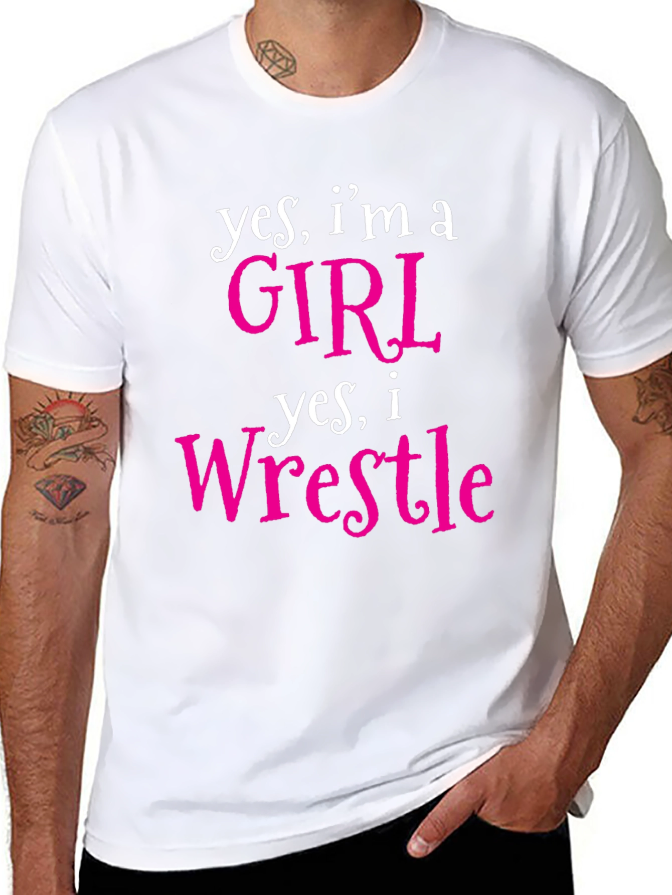 Girl Wrestler Graphic T-Shirt