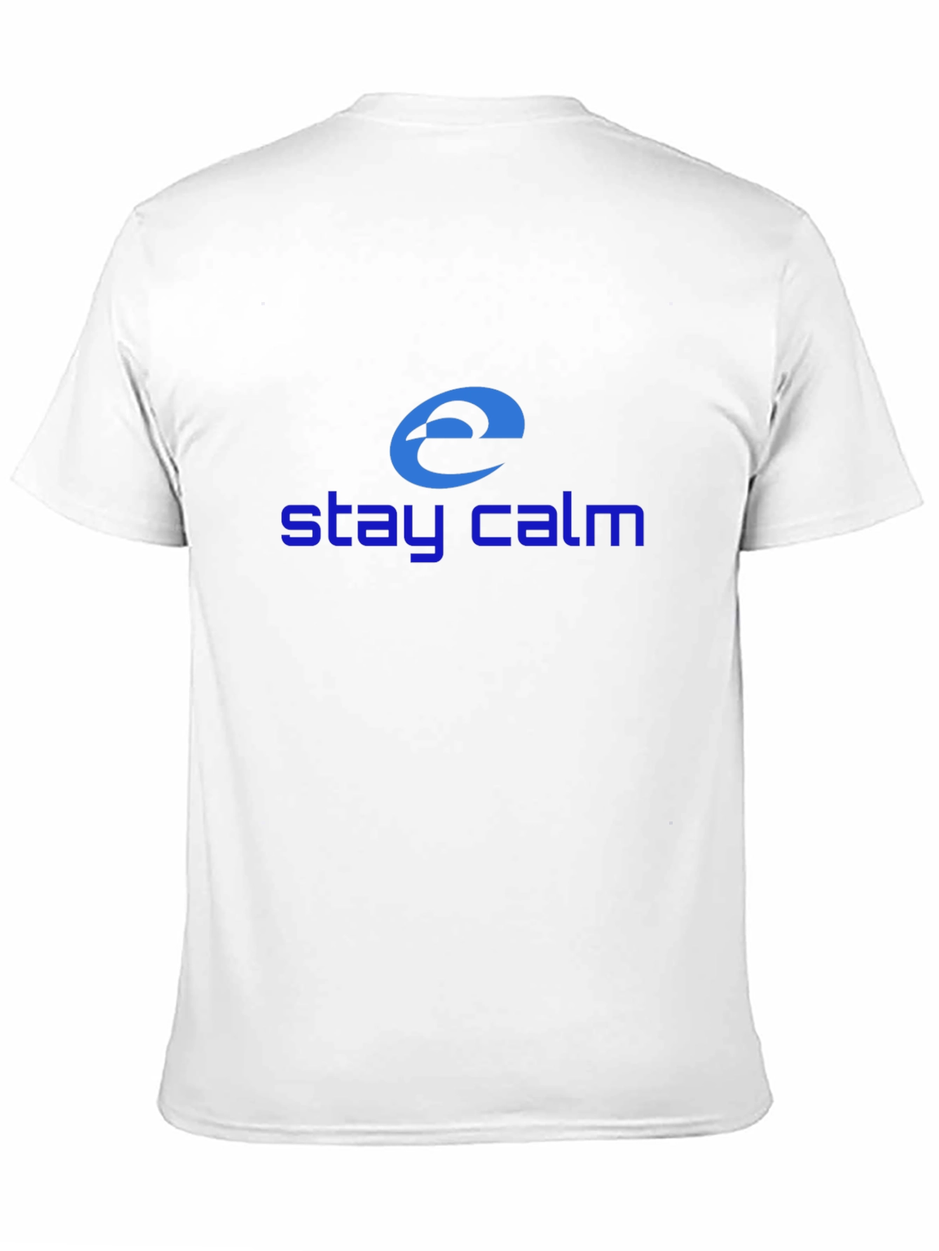 Stay Calm Internet Explorer Inspired Black T-Shirt