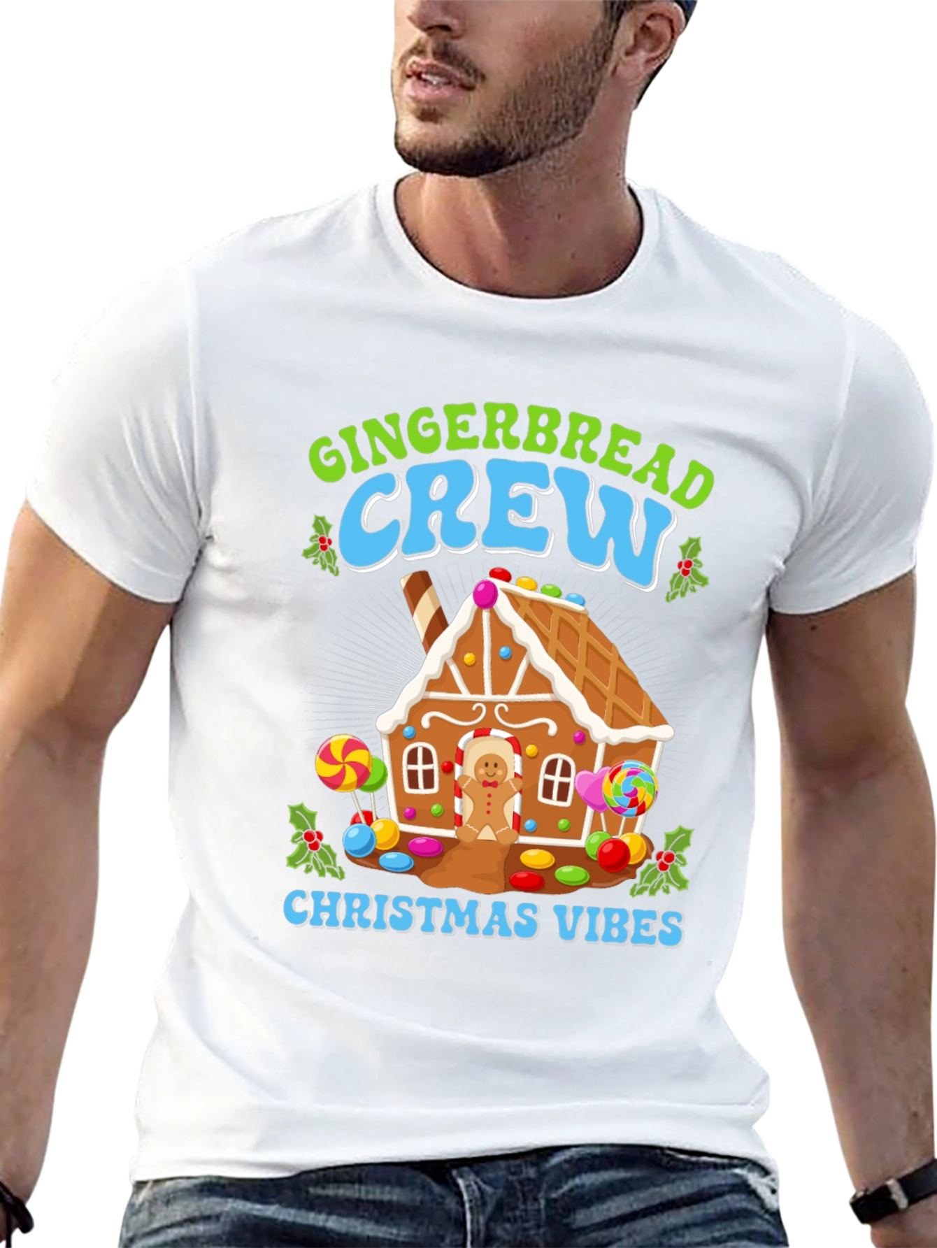 Gingerbread Crew Christmas Vibes T-Shirt