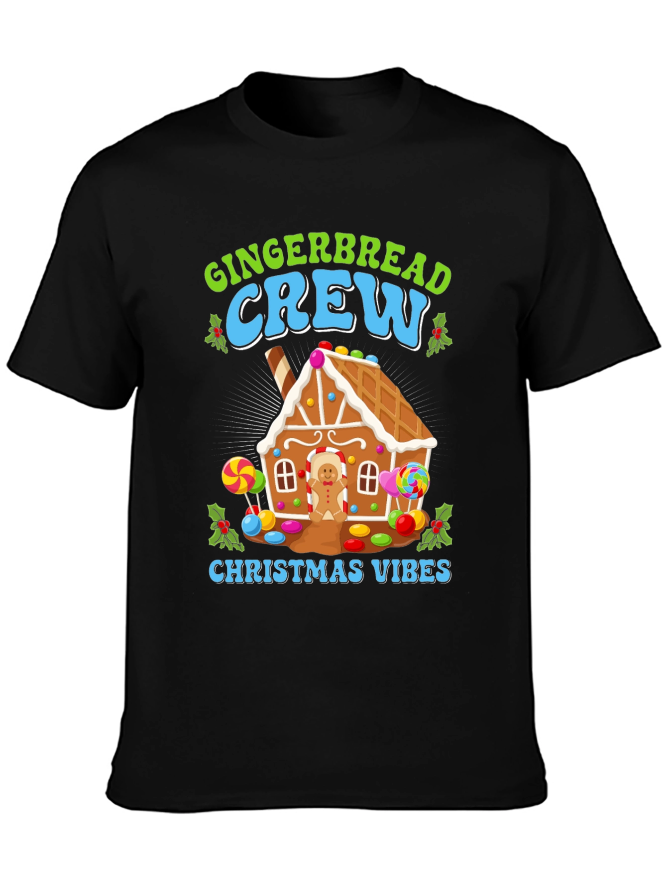 Gingerbread Crew Christmas Vibes T-Shirt