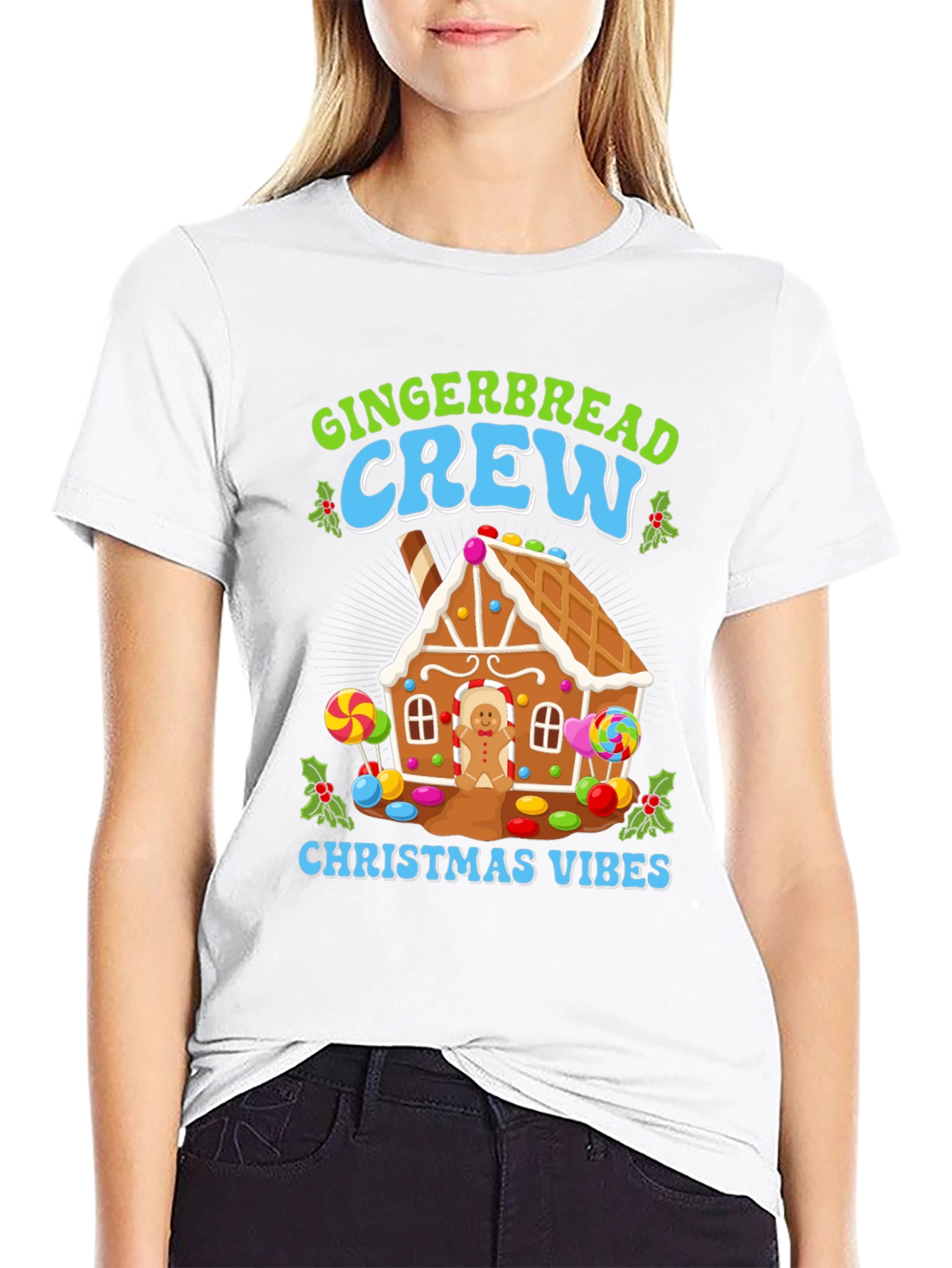 Gingerbread Crew Christmas Vibes T-Shirt