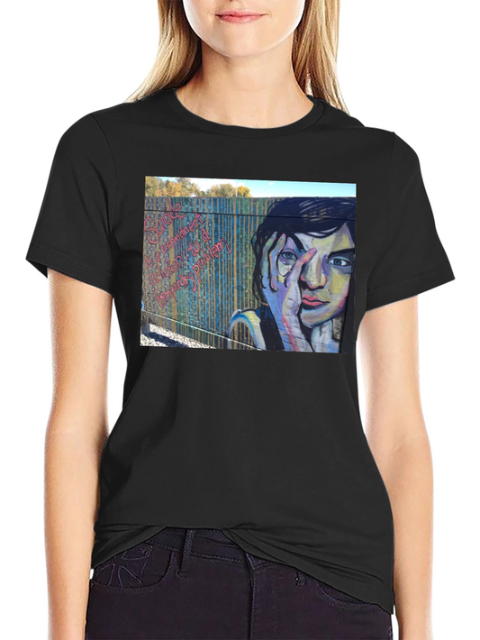 Unique Graphic Tee - Graffiti Art Black T-Shirt