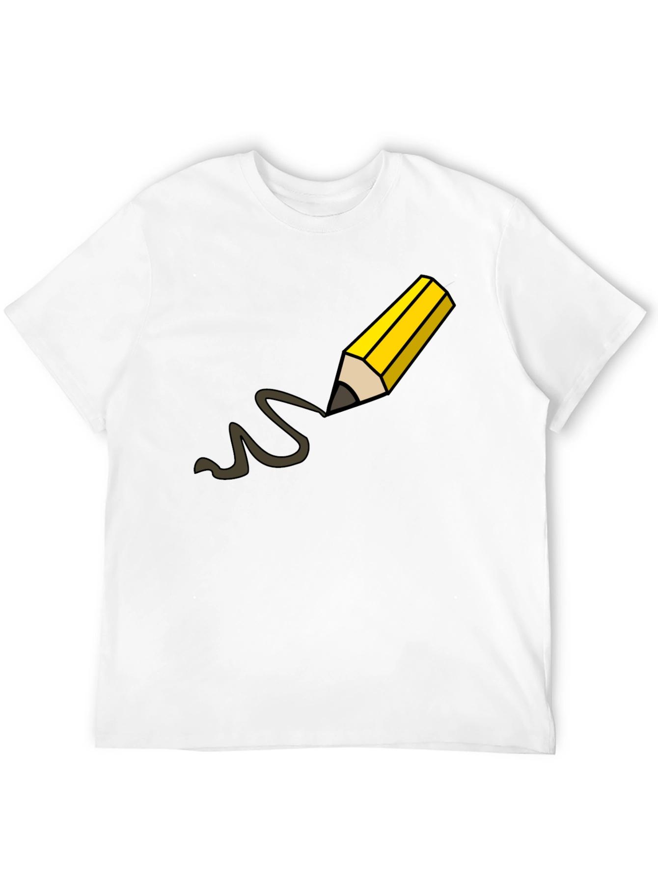 Pencil Drawing Black T-Shirt