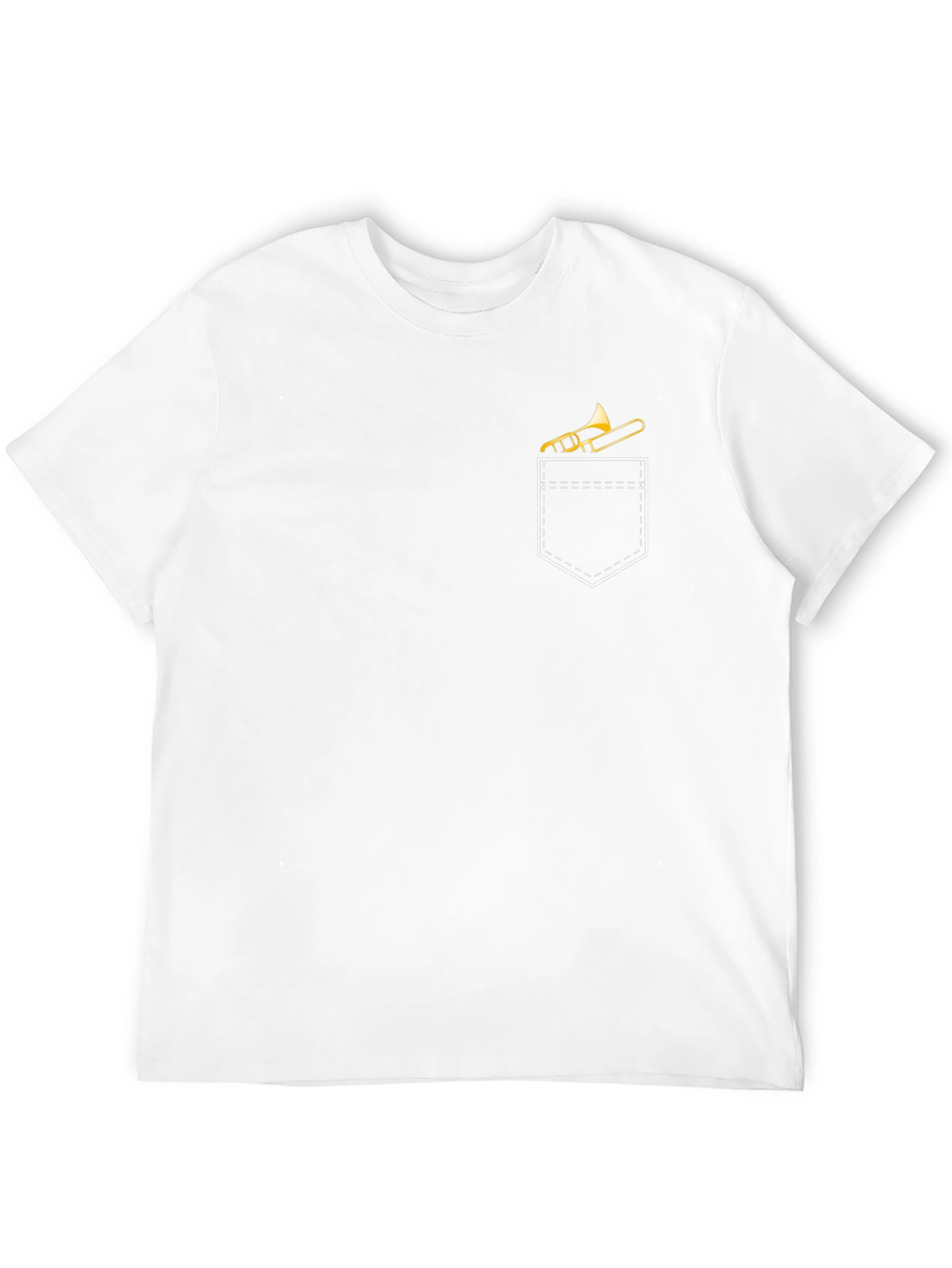 Trombone Pocket Tee - Musicians Novelty T-Shirt