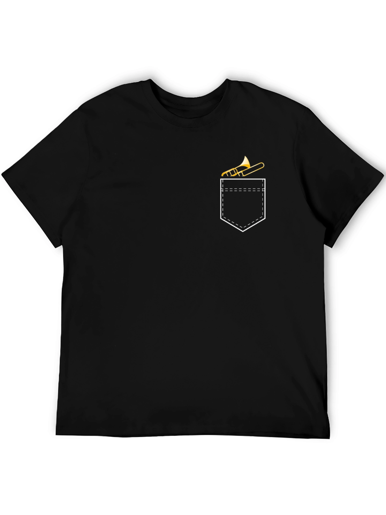 Trombone Pocket Tee - Musicians Novelty T-Shirt