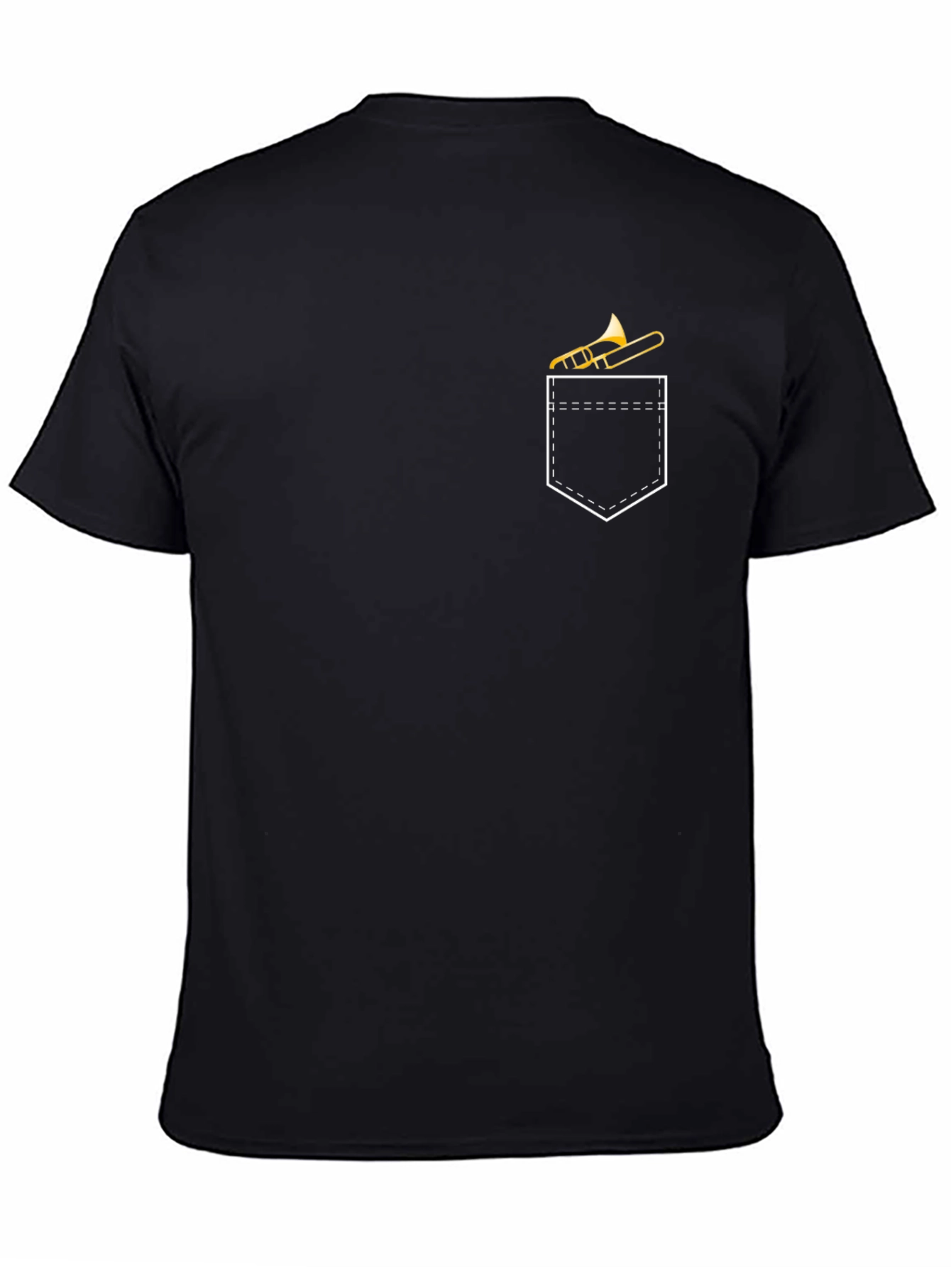 Trombone Pocket Tee - Musicians Novelty T-Shirt