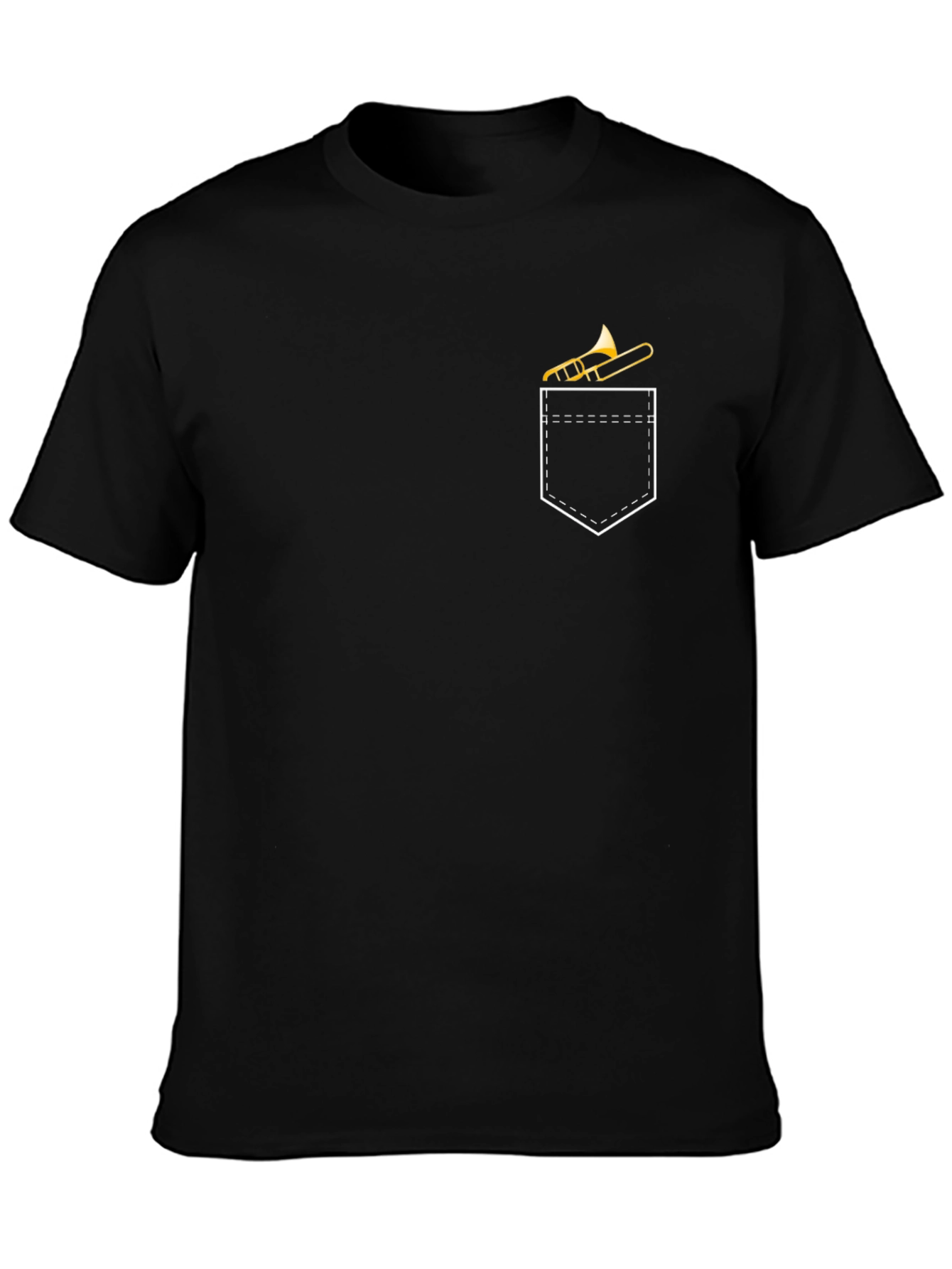Trombone Pocket Tee - Musicians Novelty T-Shirt