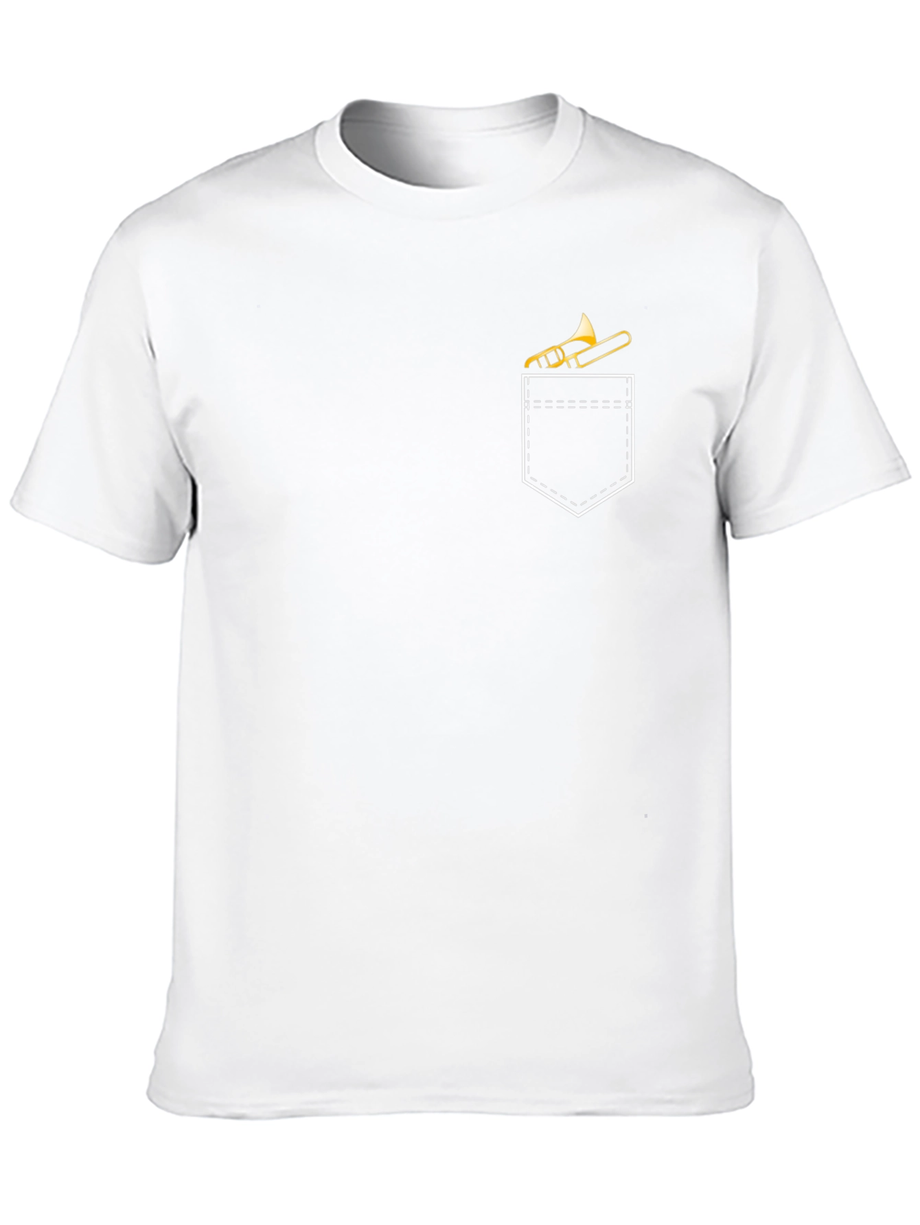 Trombone Pocket Tee - Musicians Novelty T-Shirt