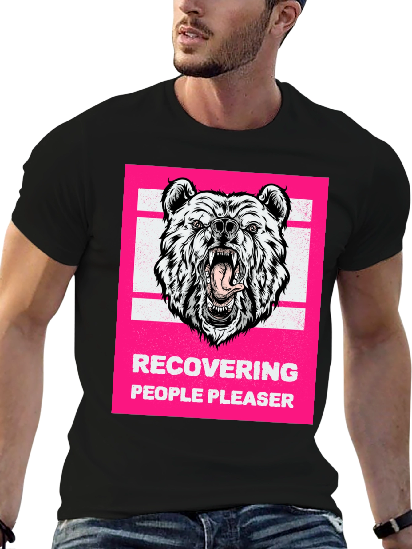 Recovering People Pleaser Bear Graphic Tee