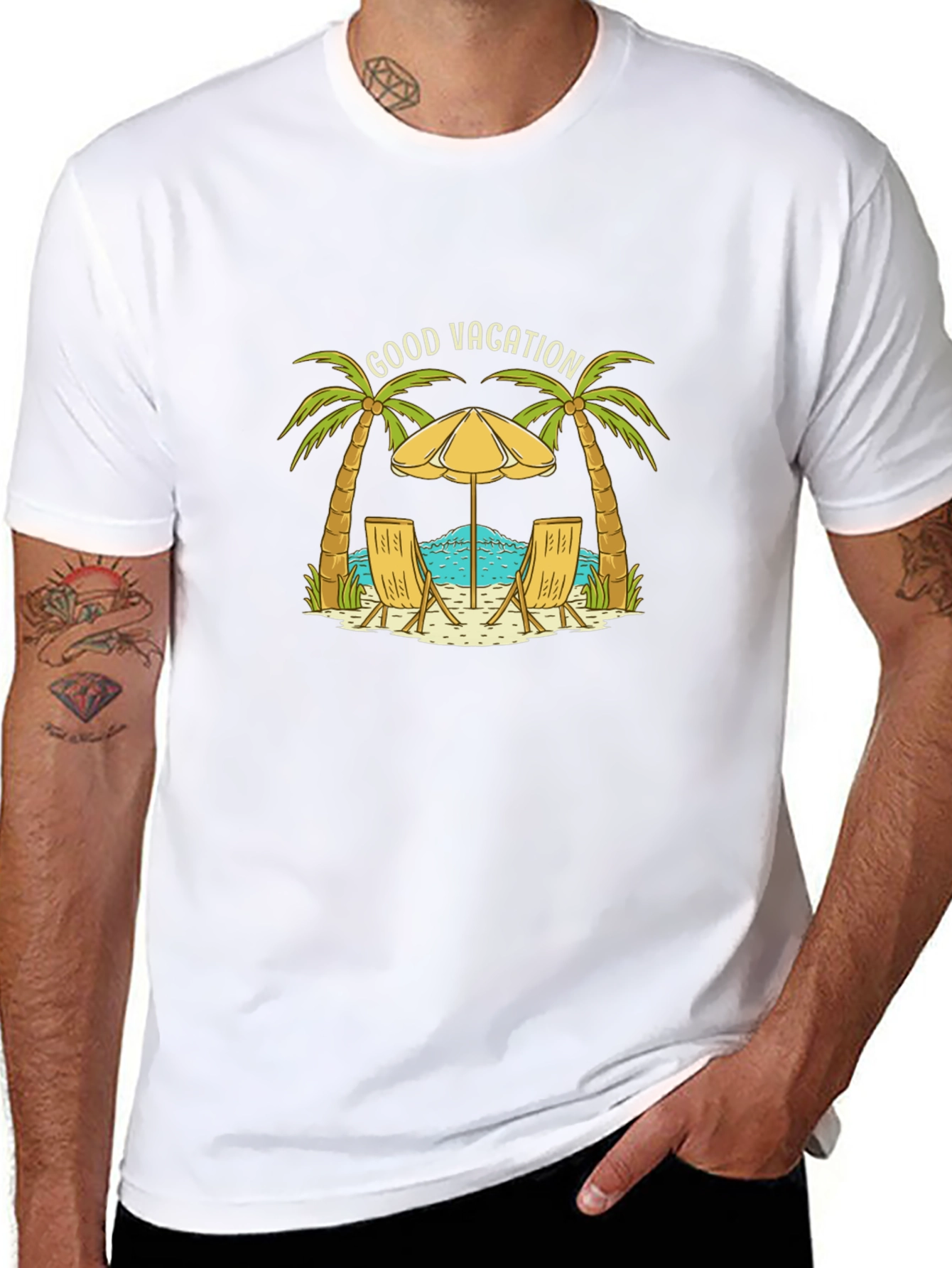Good Vacation Graphic Tee - Black T-Shirt