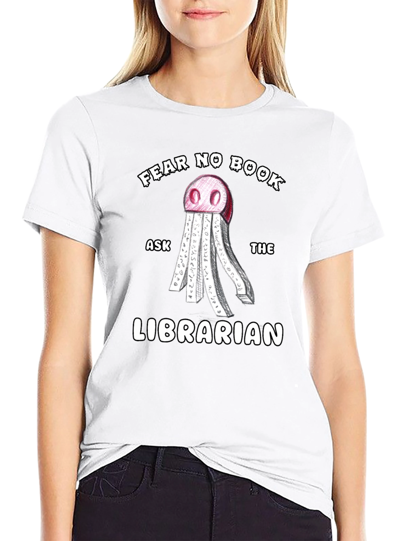 Fear No Book Ask the Librarian T-Shirt