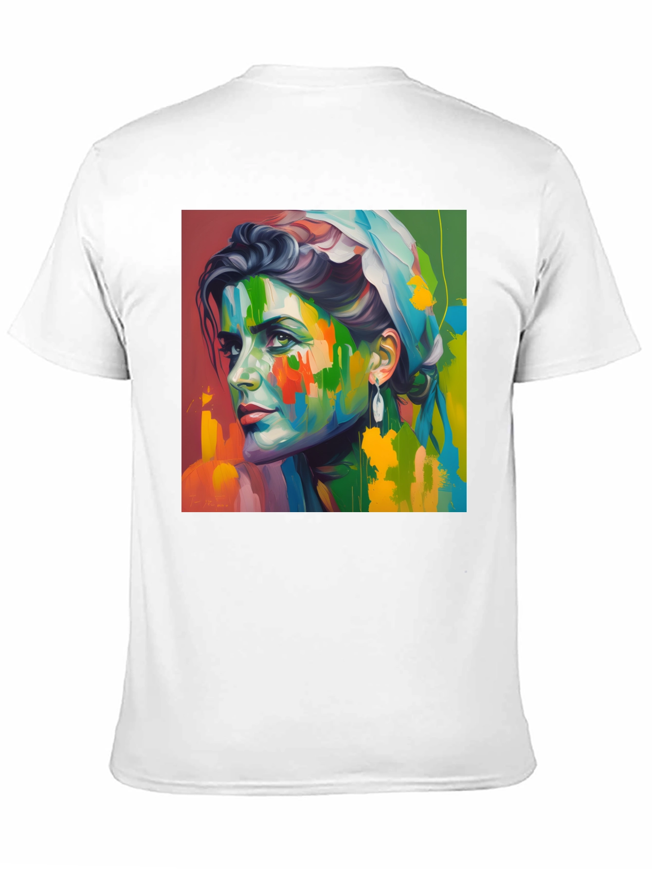 Abstract Portrait Graphic T-Shirt - Artistic Unisex Tee