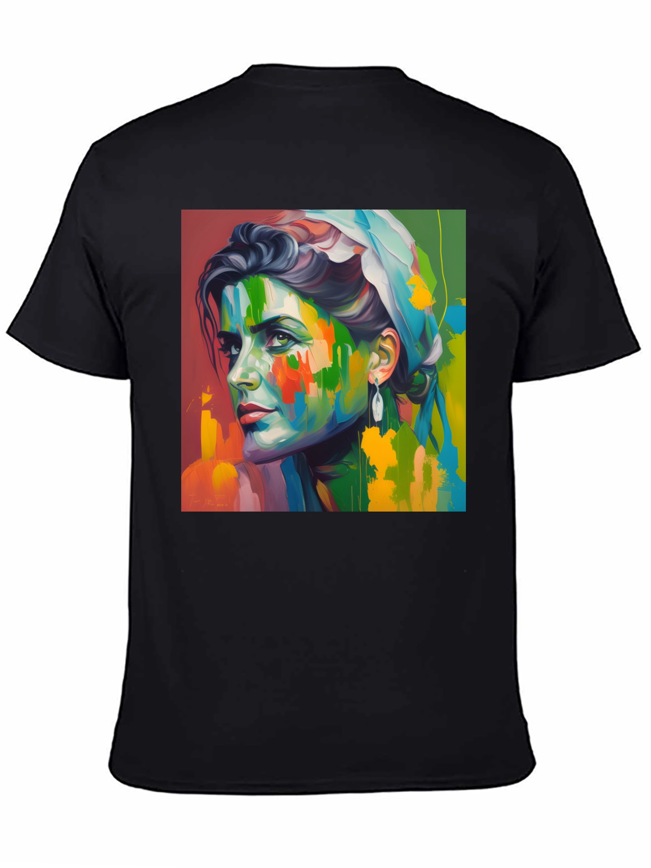 Abstract Portrait Graphic T-Shirt - Artistic Unisex Tee