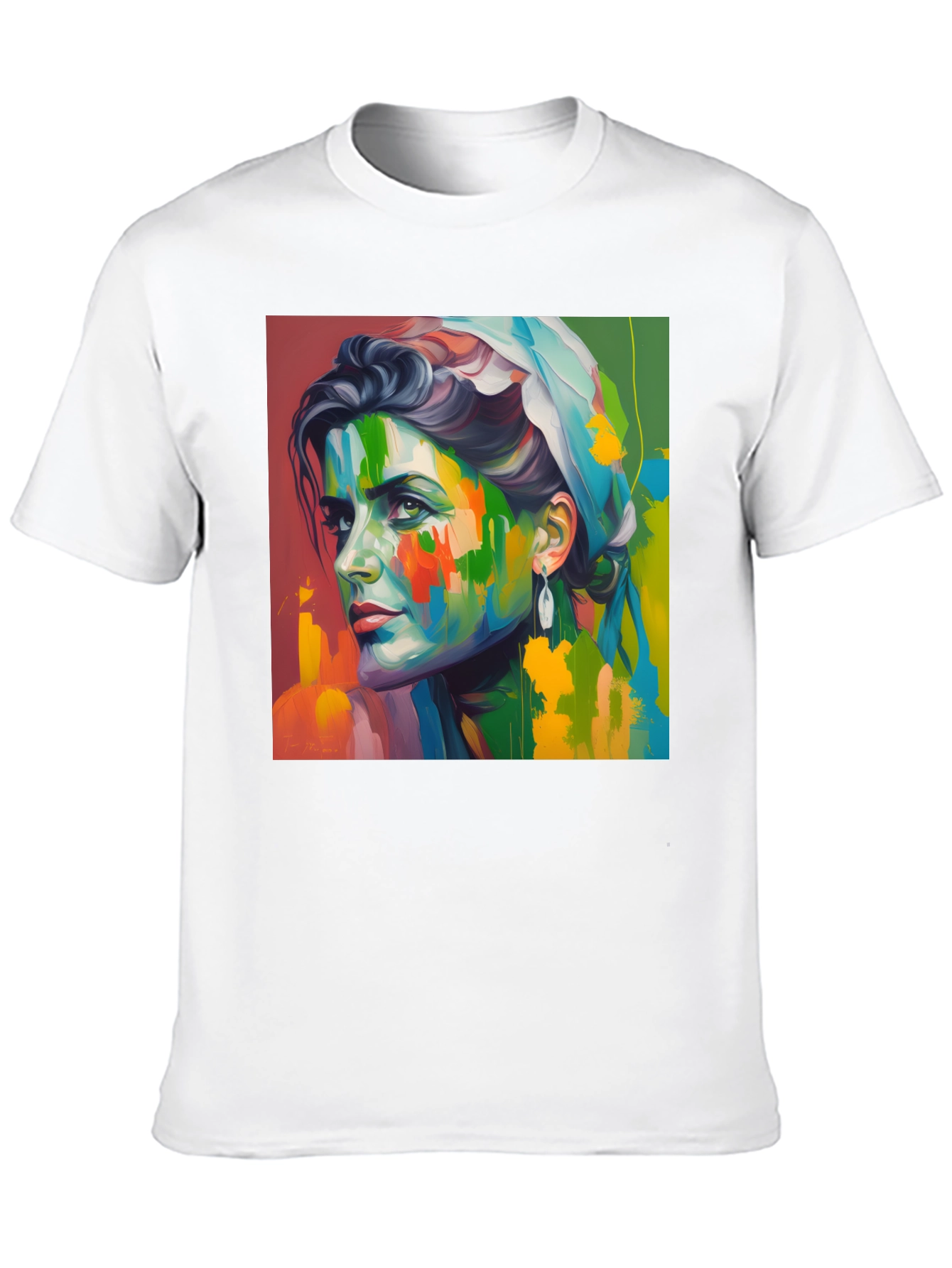 Abstract Portrait Graphic T-Shirt - Artistic Unisex Tee