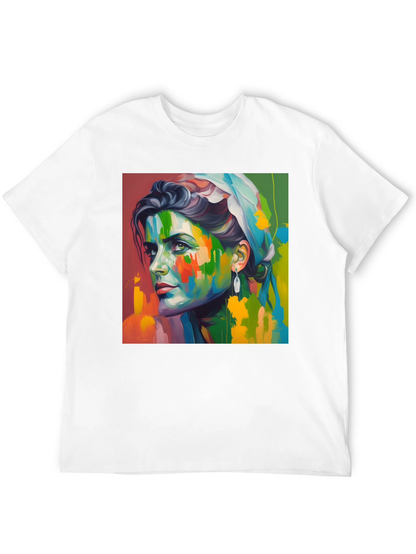 Abstract Portrait Graphic T-Shirt - Artistic Unisex Tee