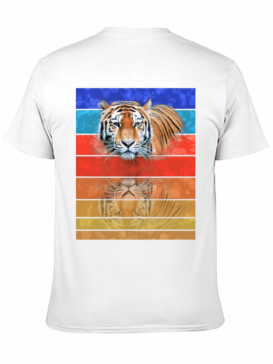 Tiger Retro Striped T-Shirt