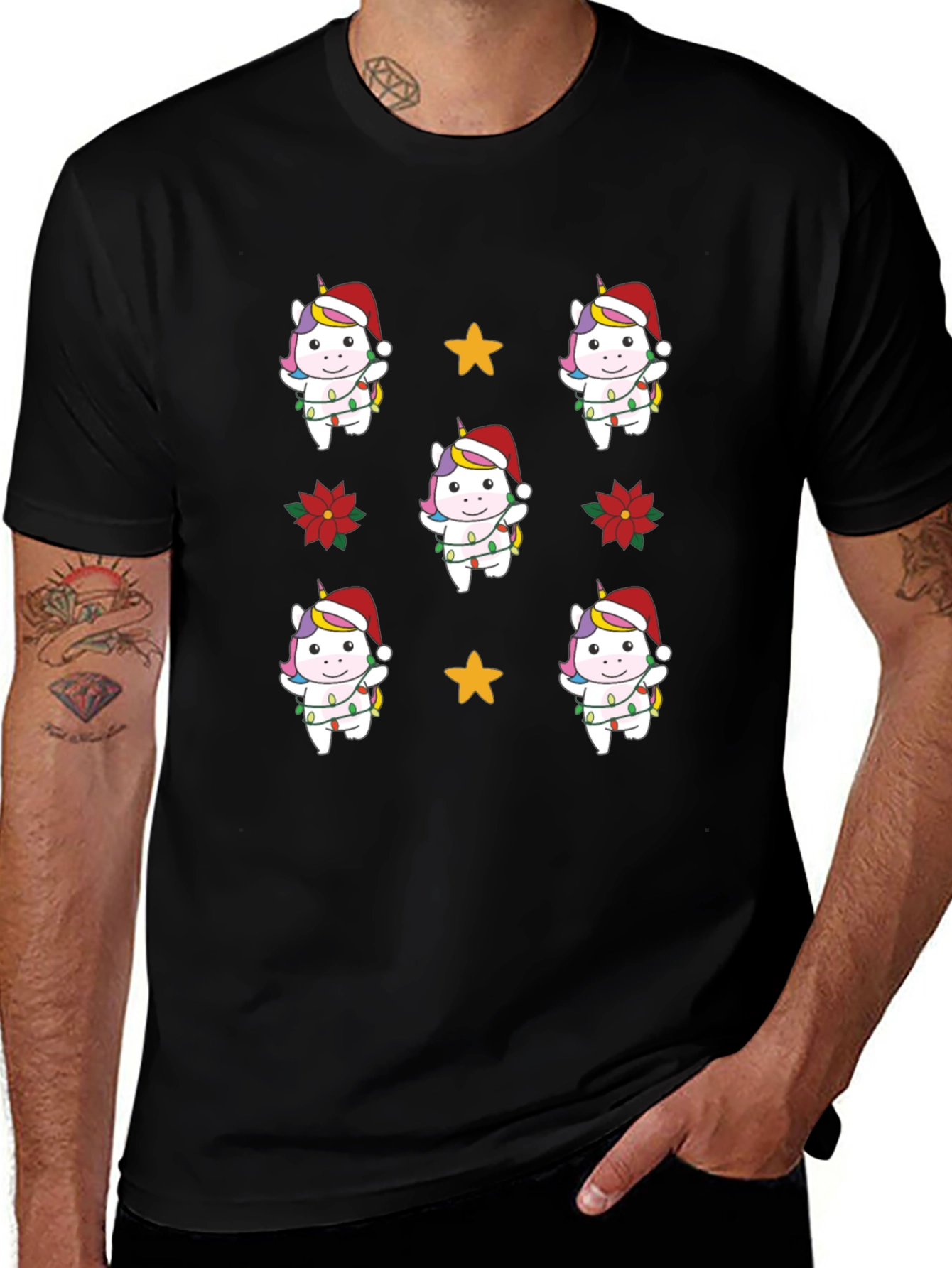 Christmas Unicorn T-Shirt Cute Holiday Tee