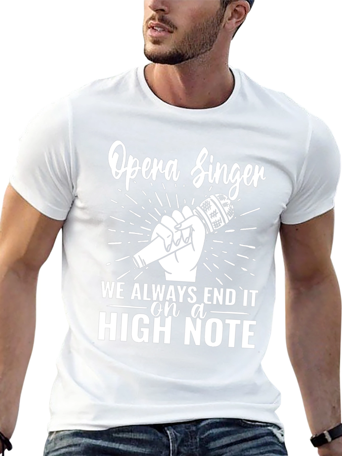 Opera Singer High Note Black T-Shirt