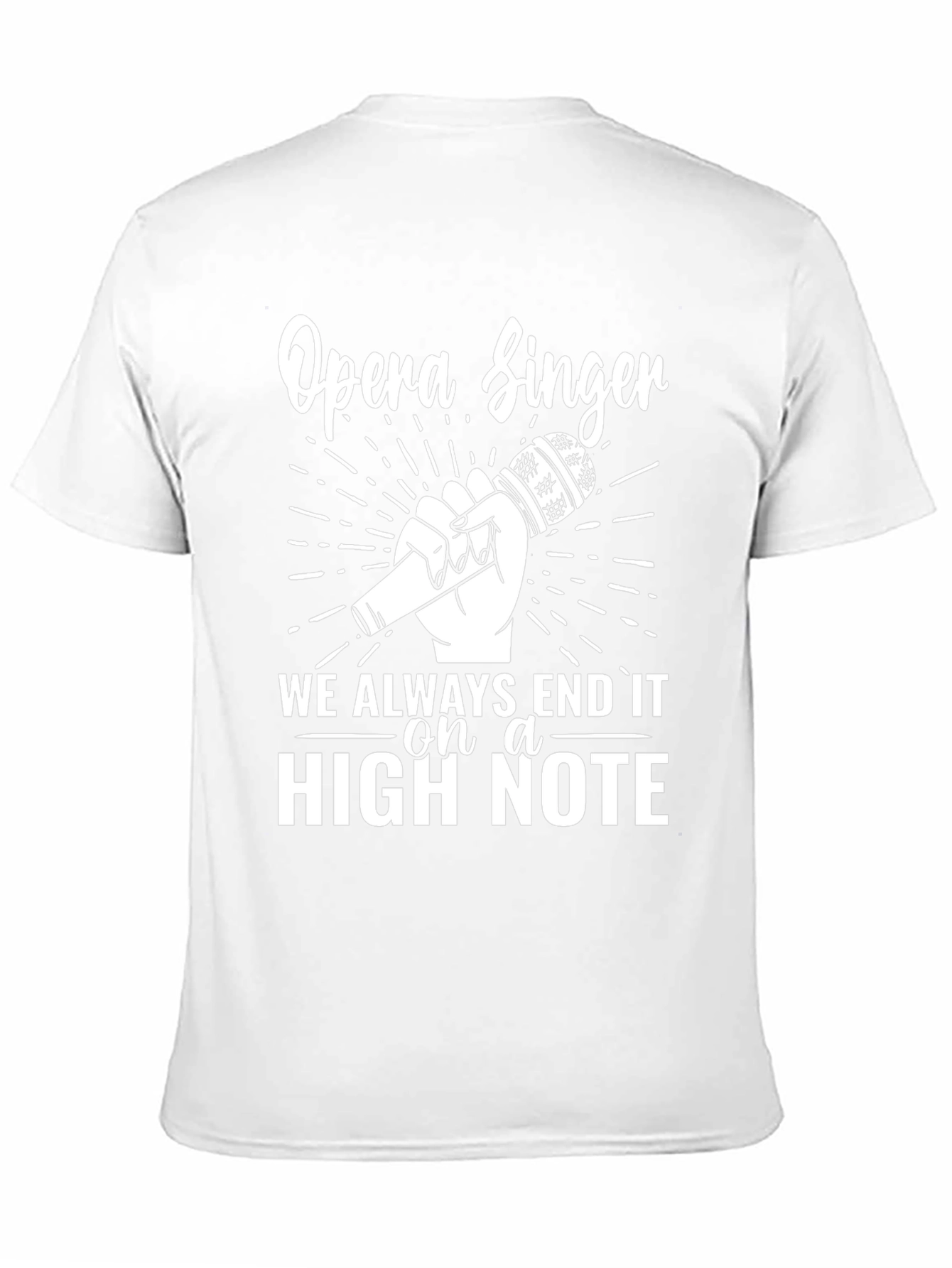 Opera Singer High Note Black T-Shirt