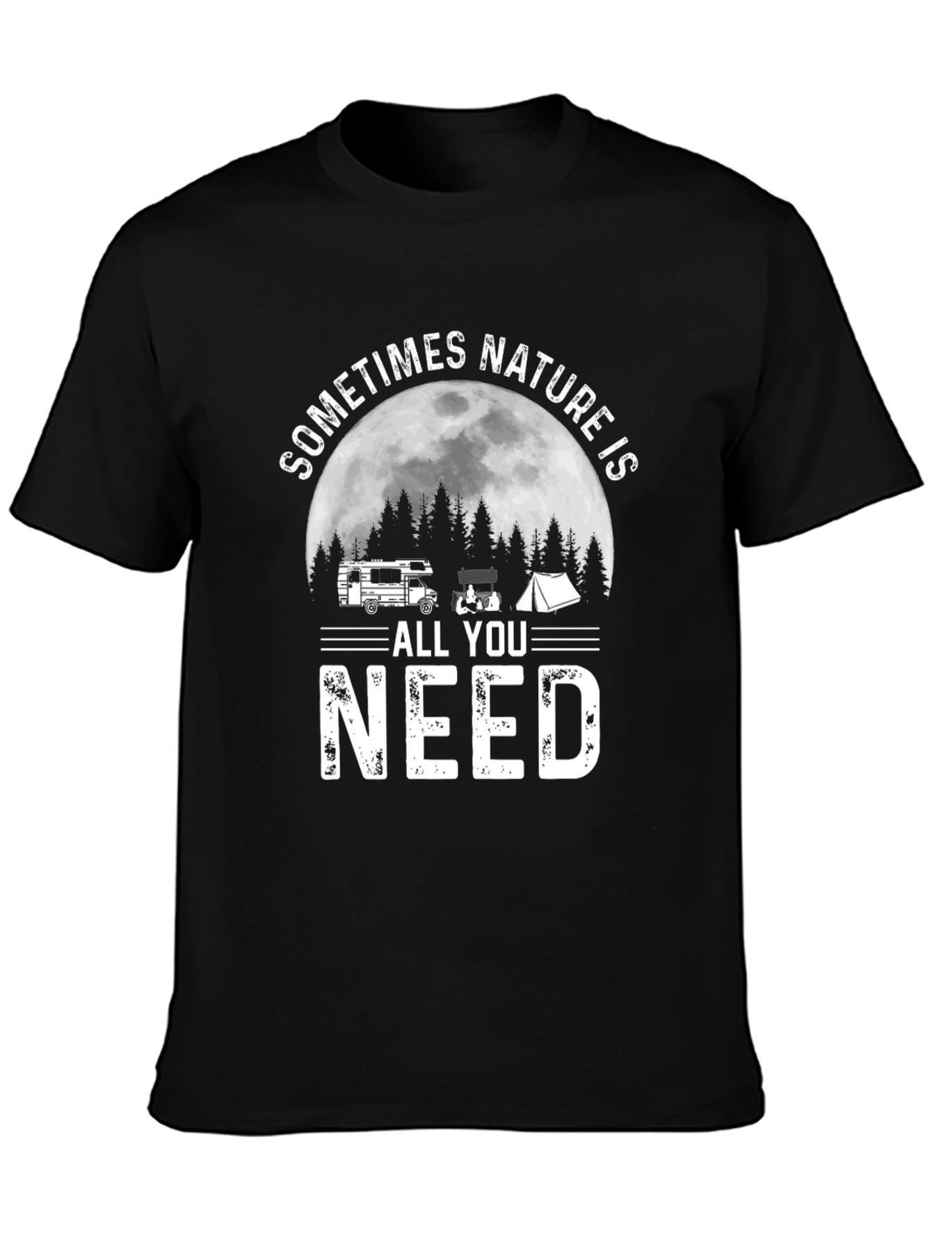 Nature Camping T-Shirt - Adventure Awaits!