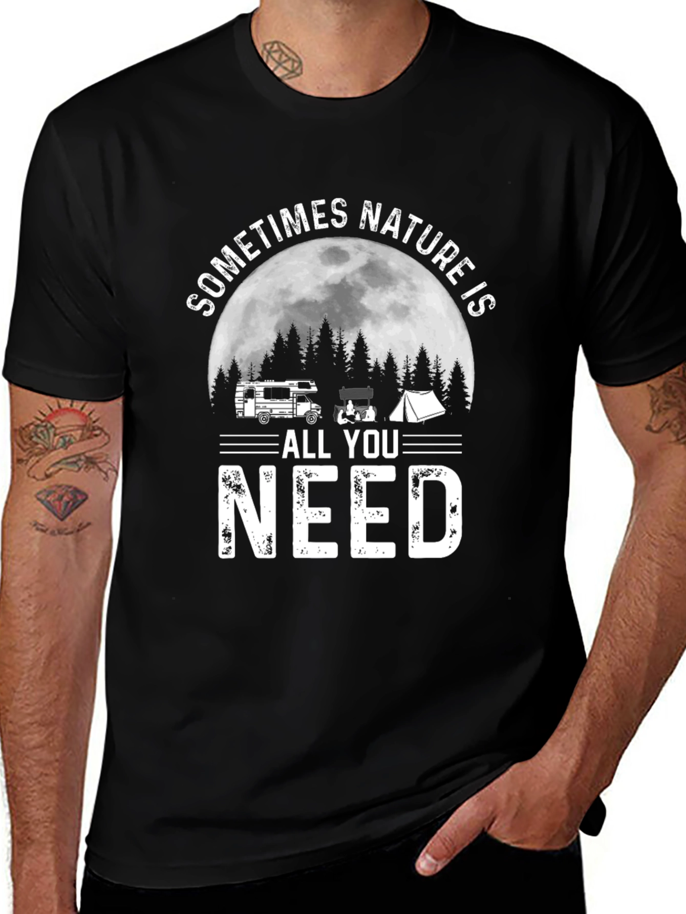 Nature Camping T-Shirt - Adventure Awaits!