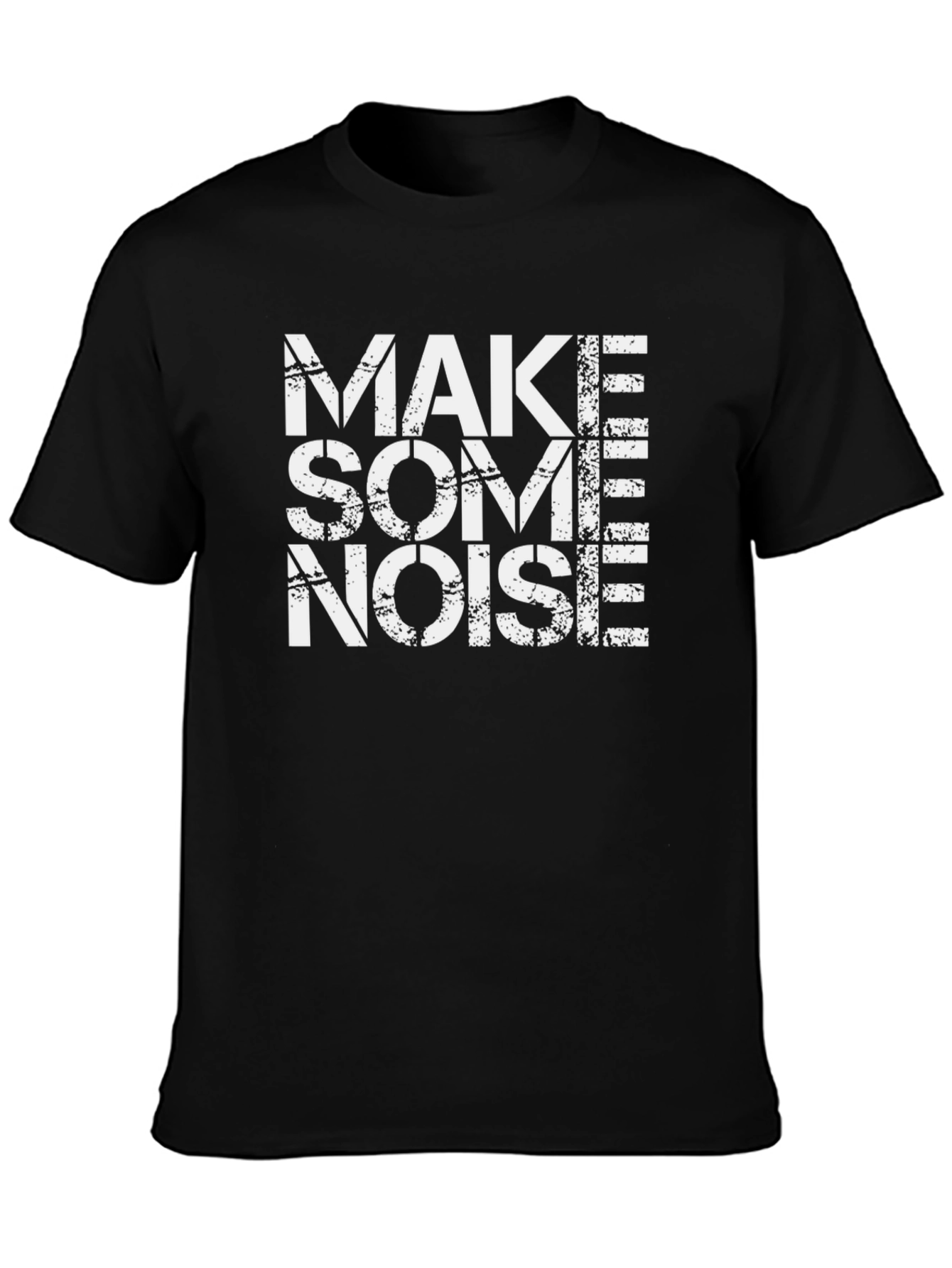 Make Some Noise T-Shirt - Black Cotton Tee