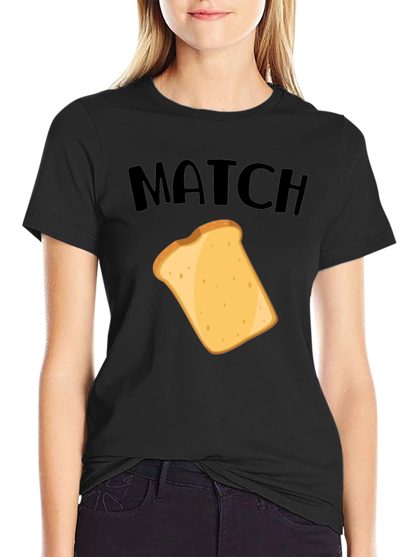 Match Slice of Toast Graphic T-Shirt