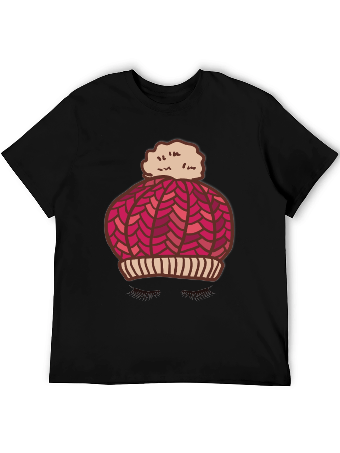 Whimsical Winter Hat Graphic Tee - Stylish and Fun