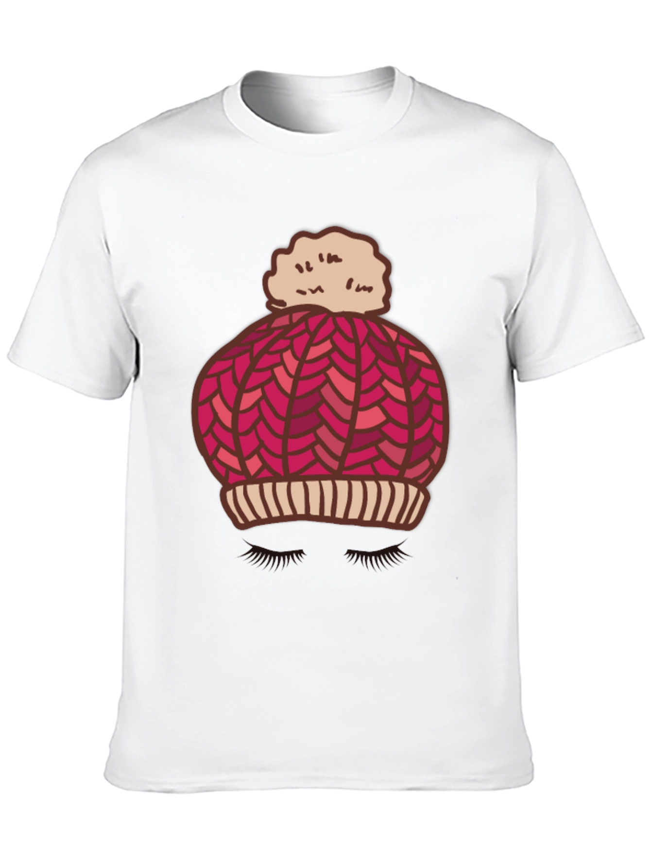 Whimsical Winter Hat Graphic Tee - Stylish and Fun